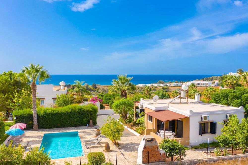 Villa Eleni Large Private Pool Walk to Beach Sea Views A C Wifi Car Not Required Eco-friendly - 1840