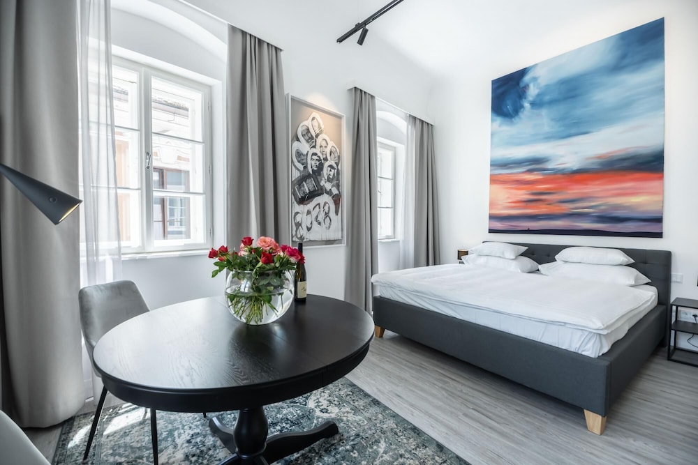 Deluxe Studio Art Collection With King Bed View and Air Conditioning