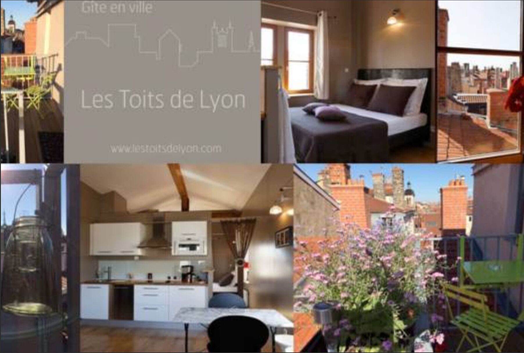 Center of Lyon, unique loft with terrace and 360 ° view