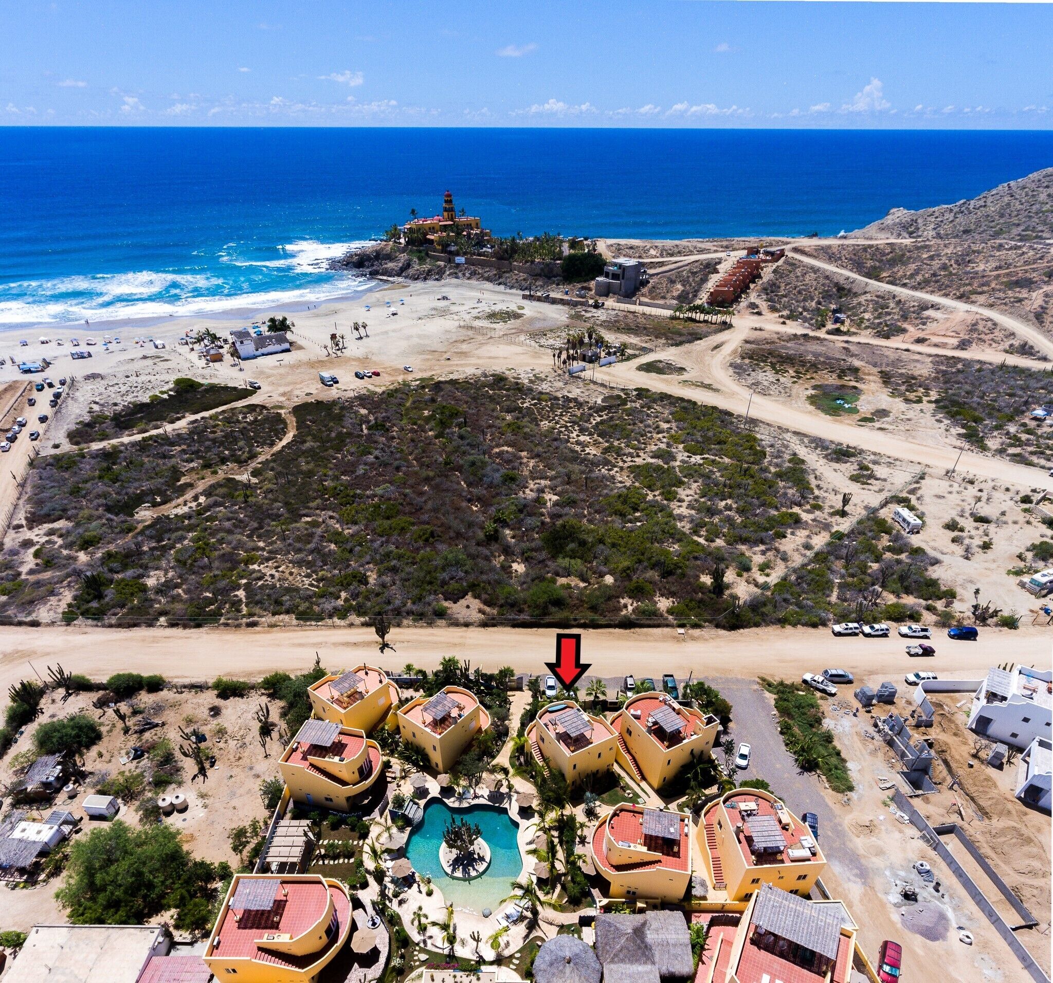 Just steps from the Beach; Panoramic ocean views from private rooftop balcony!