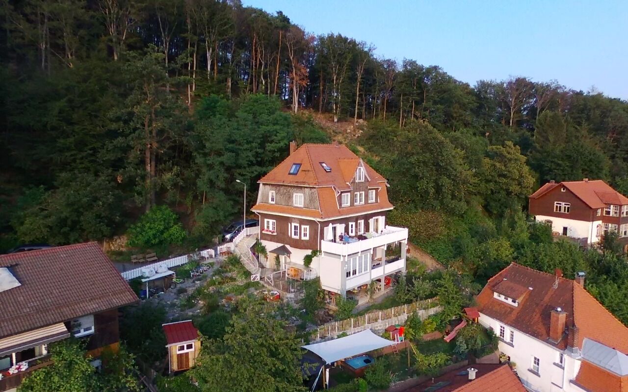 Waldheim Lindenfels Apartment on the forest & above the roofs of Lindenfels 