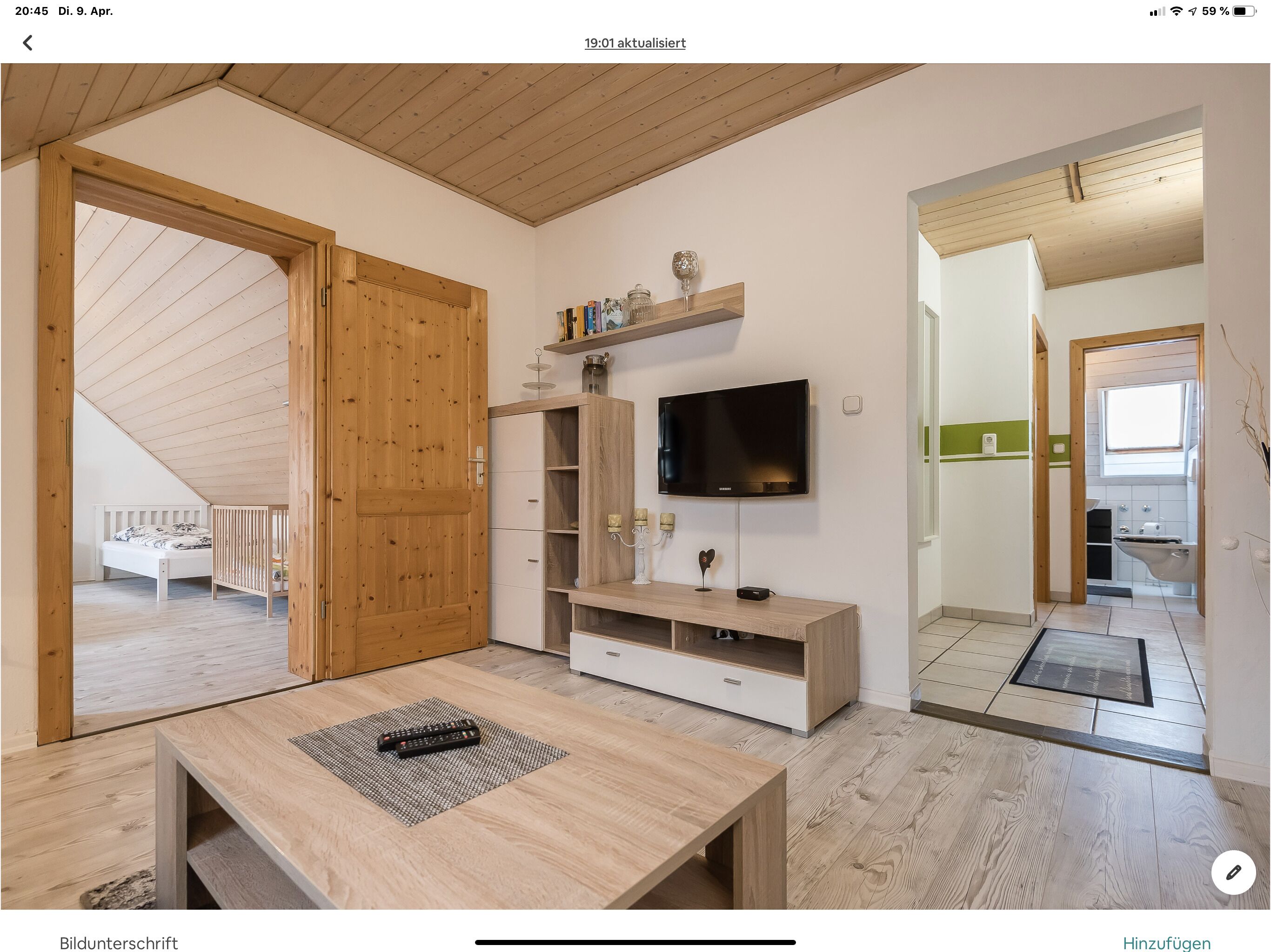 Attractive apartment in an attractive location. Near the beautiful old town of Erding.