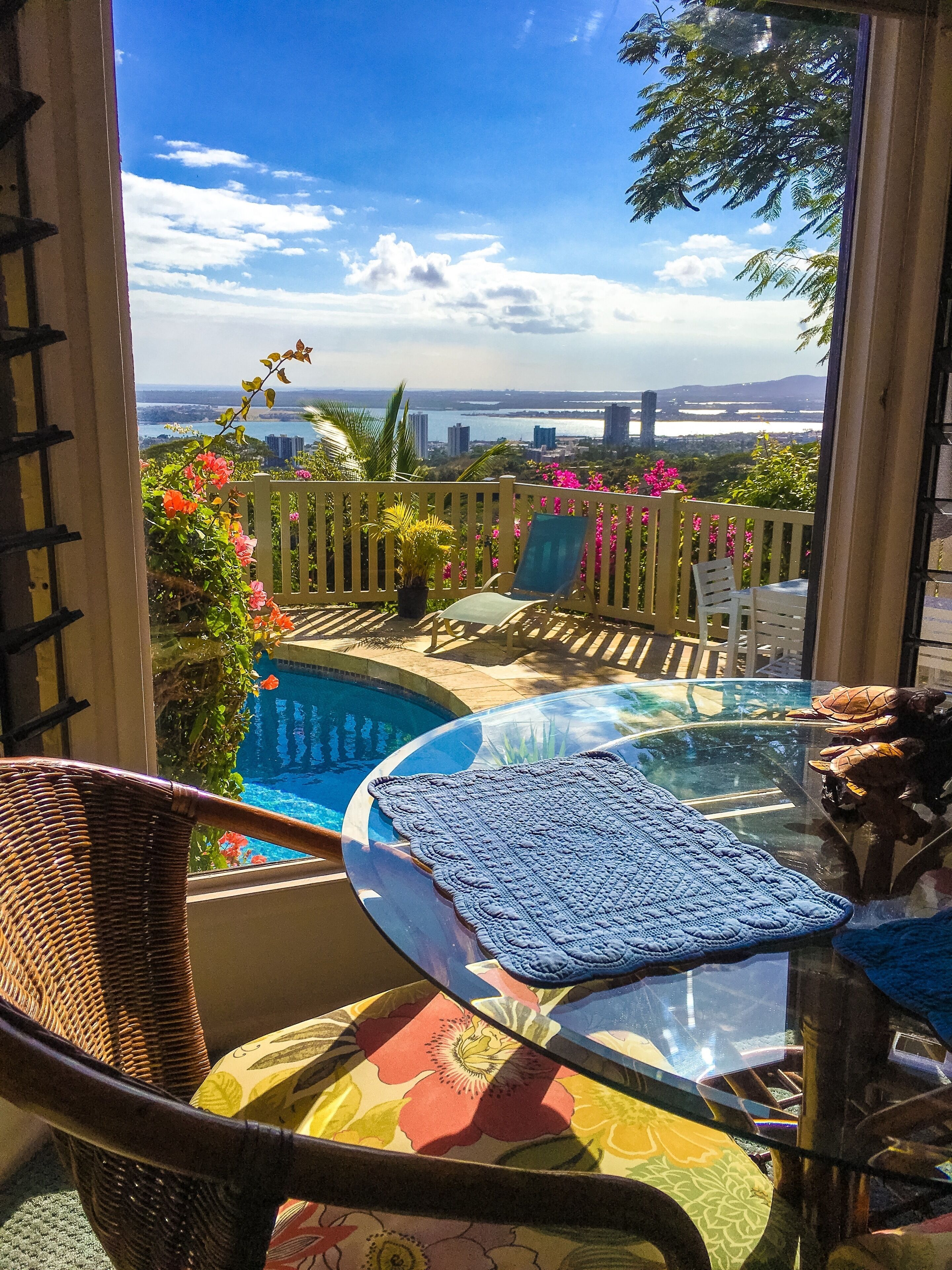 Rainbow Inn.  Pearl Harbor View.  Great for a quiet get away or bring  family. 