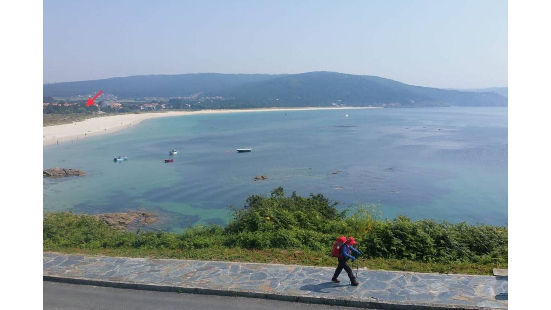 Along Camino De Santiago first line of the beach. 