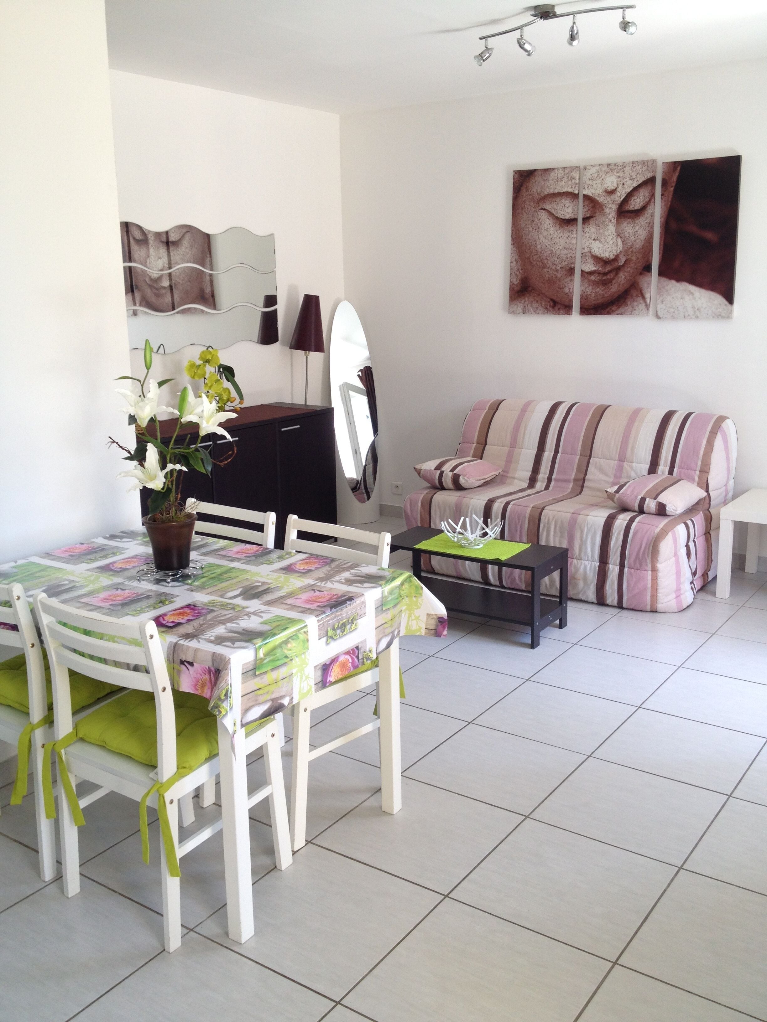 PROMO F2 GROUND FLOOR AIR-CONDITIONED HOUSE BY THE SEA For 4 People