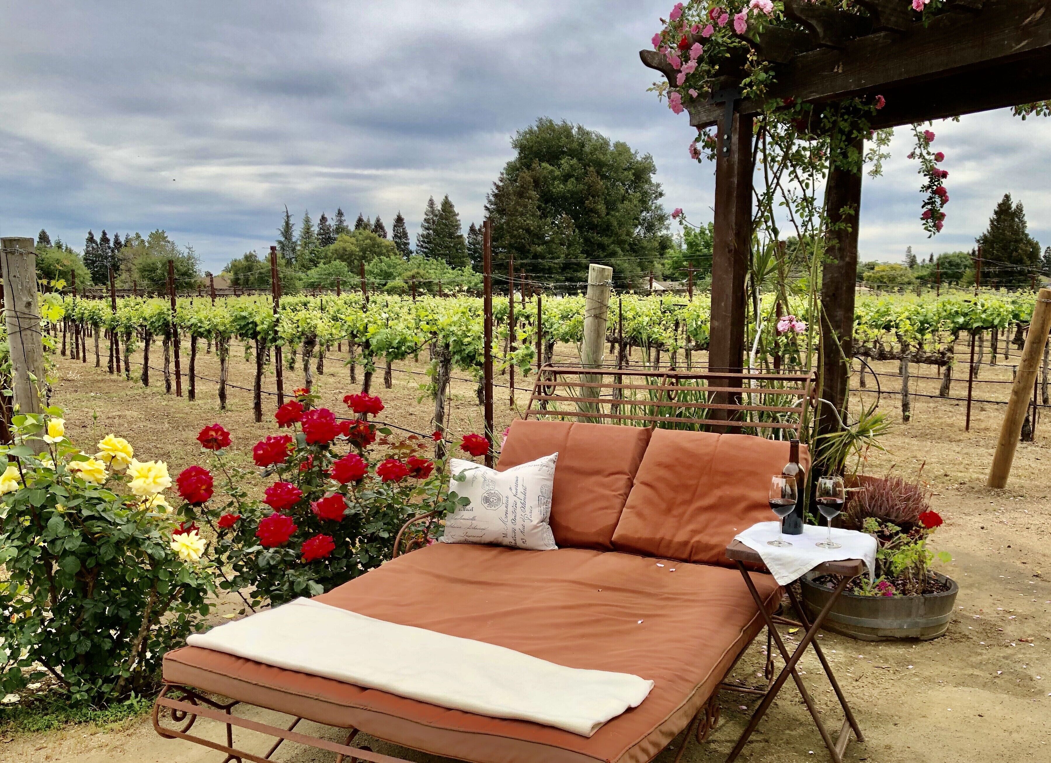 Poolside Suite with a private rose garden and private entry  