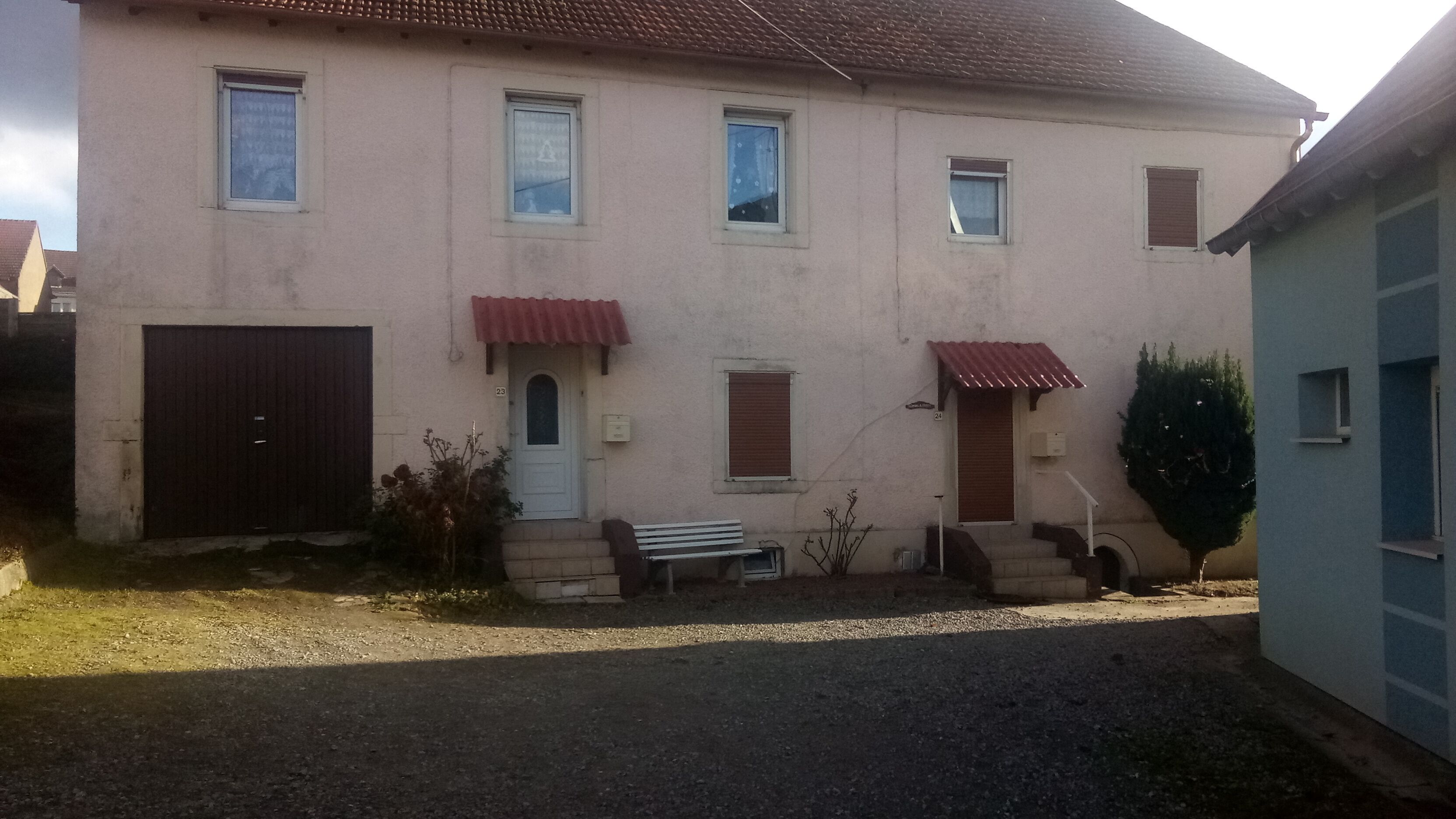 in the shadow of the waterfall