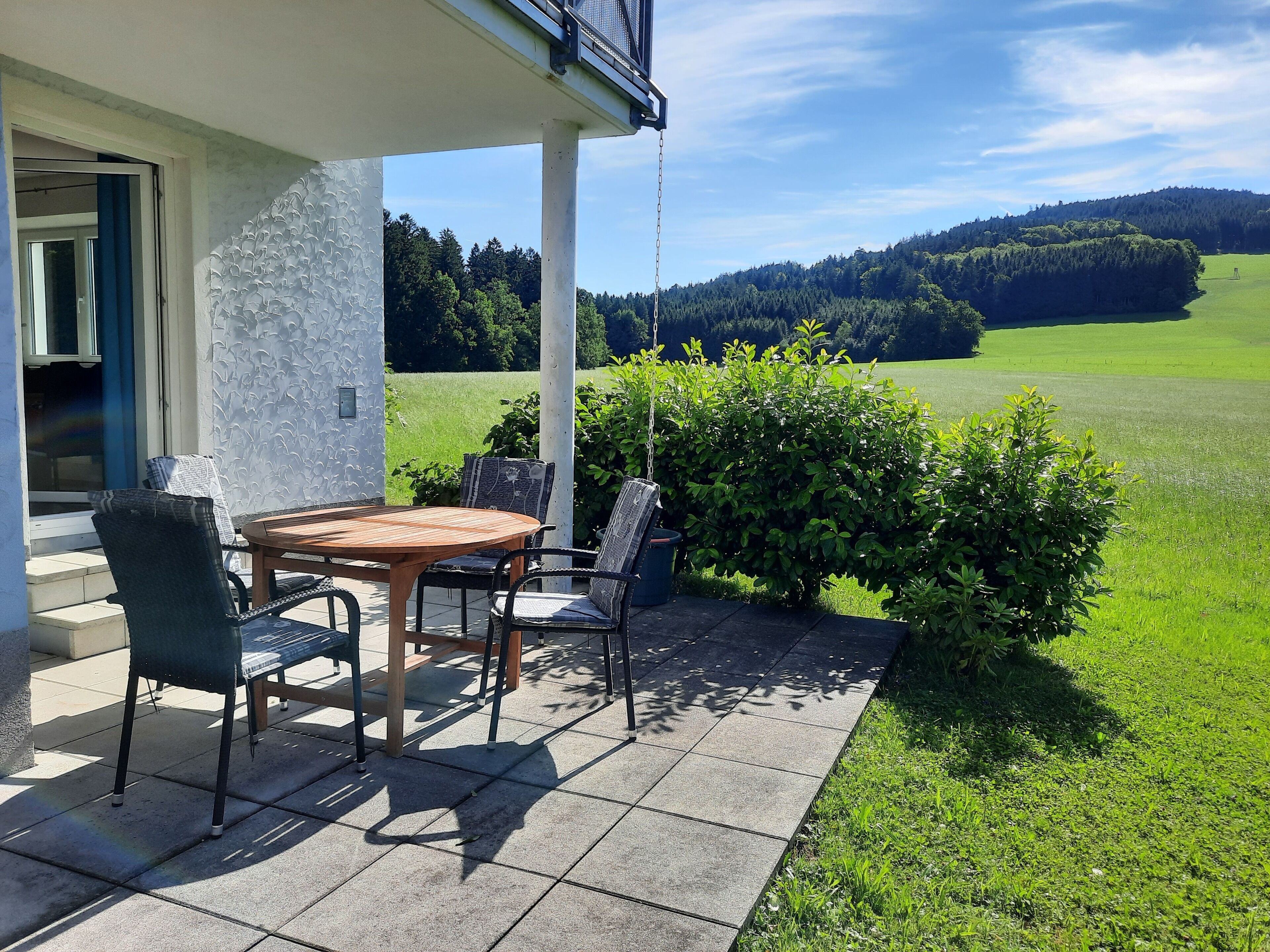 Apartment Salzburger Land near Wallersee with large terrace