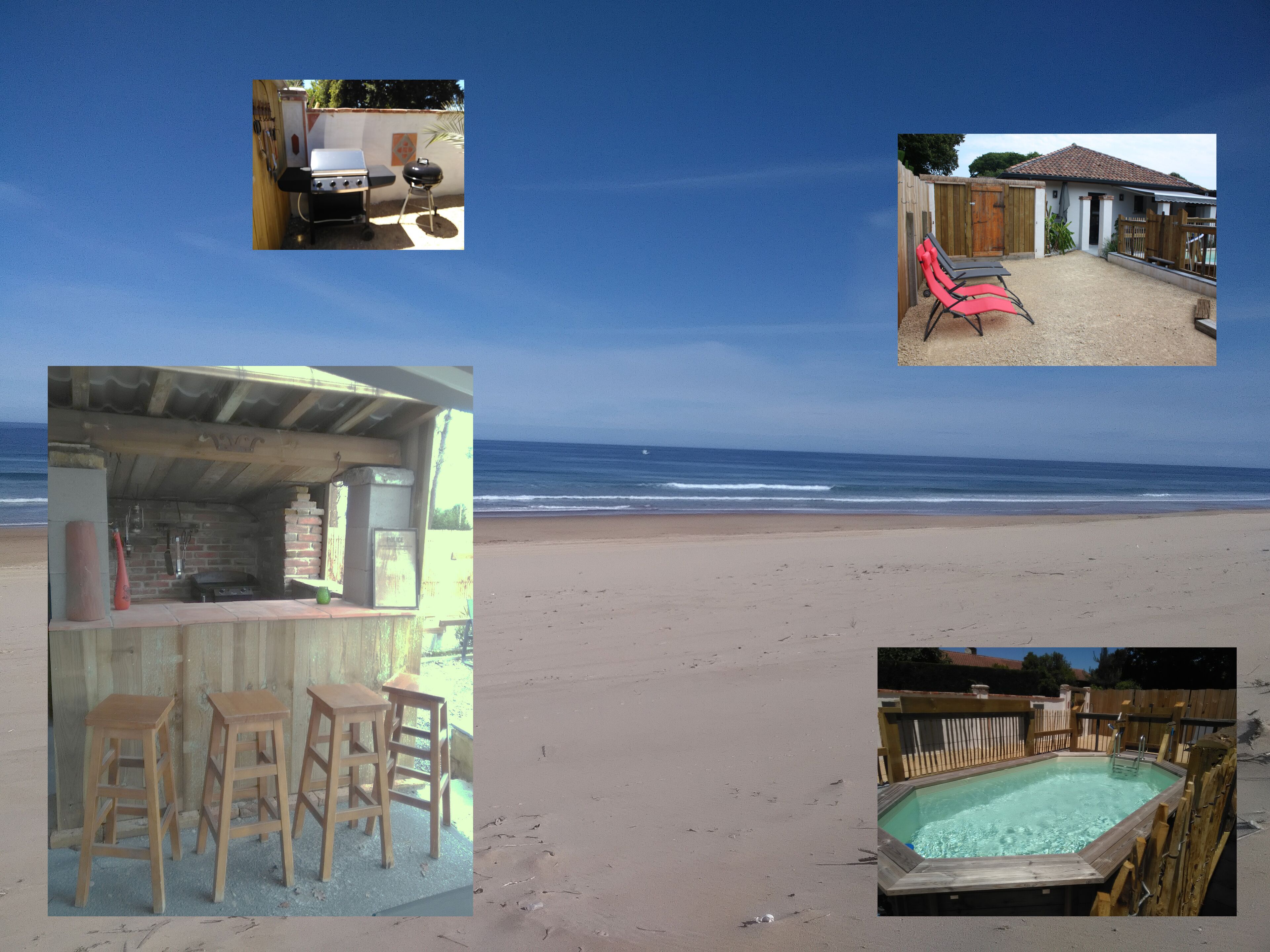 charming rental old house from the Landes of 1817 Landes ocean beach Lake swimming pool