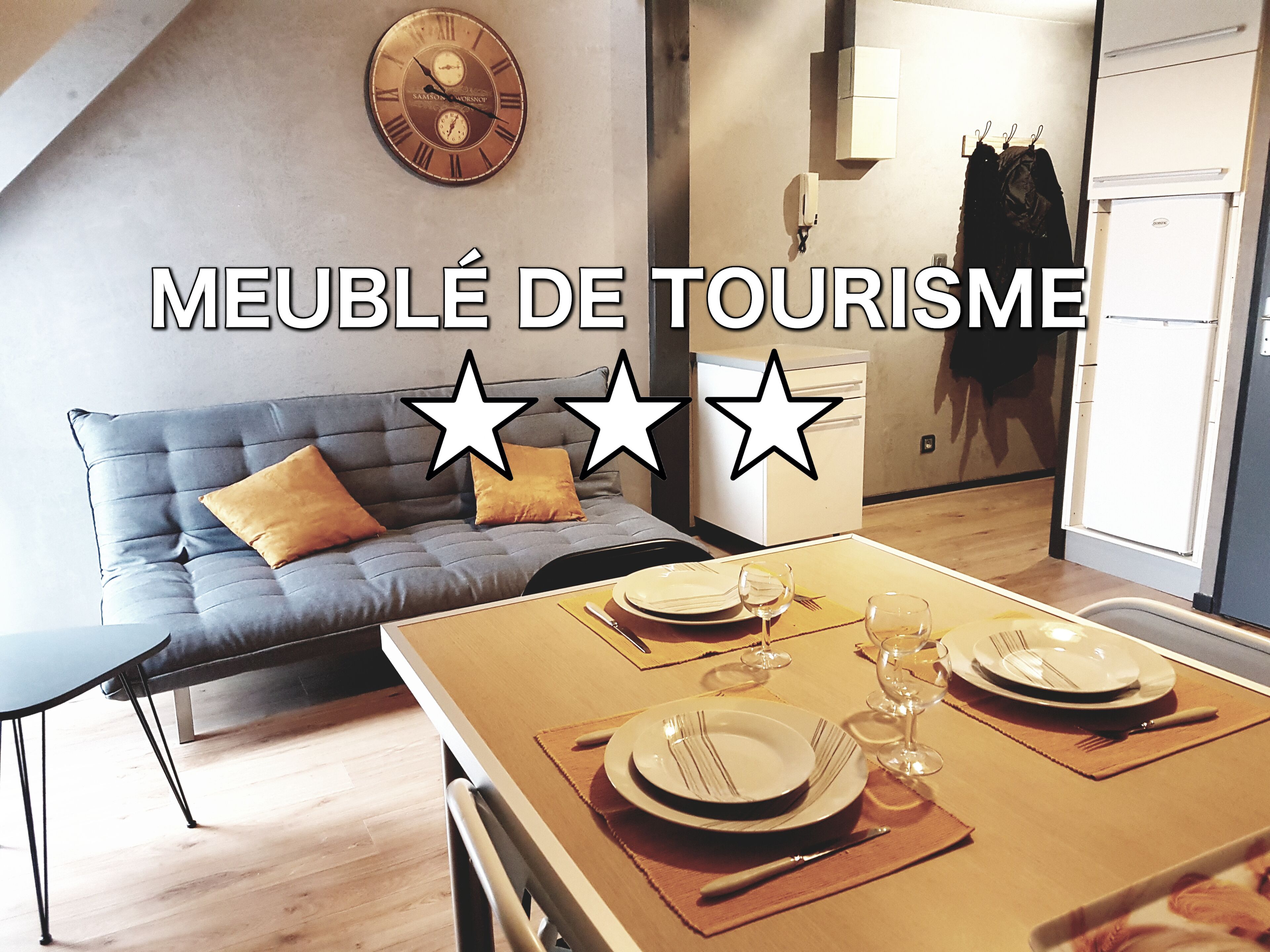 Cozy apartment classified 3 *** Lorient with private parking