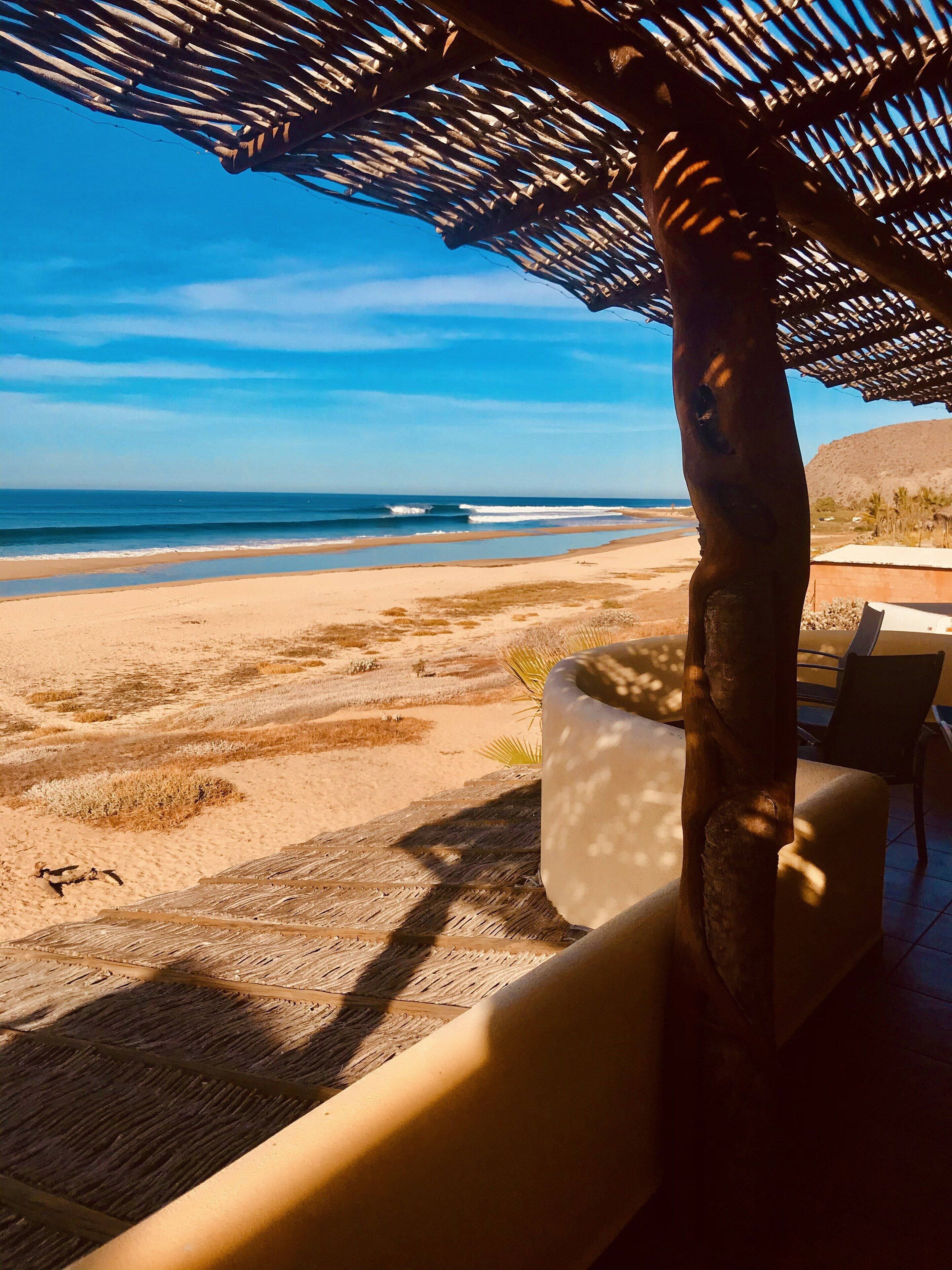 Beachfront upstairs duplex at San Pedrito Surf Break