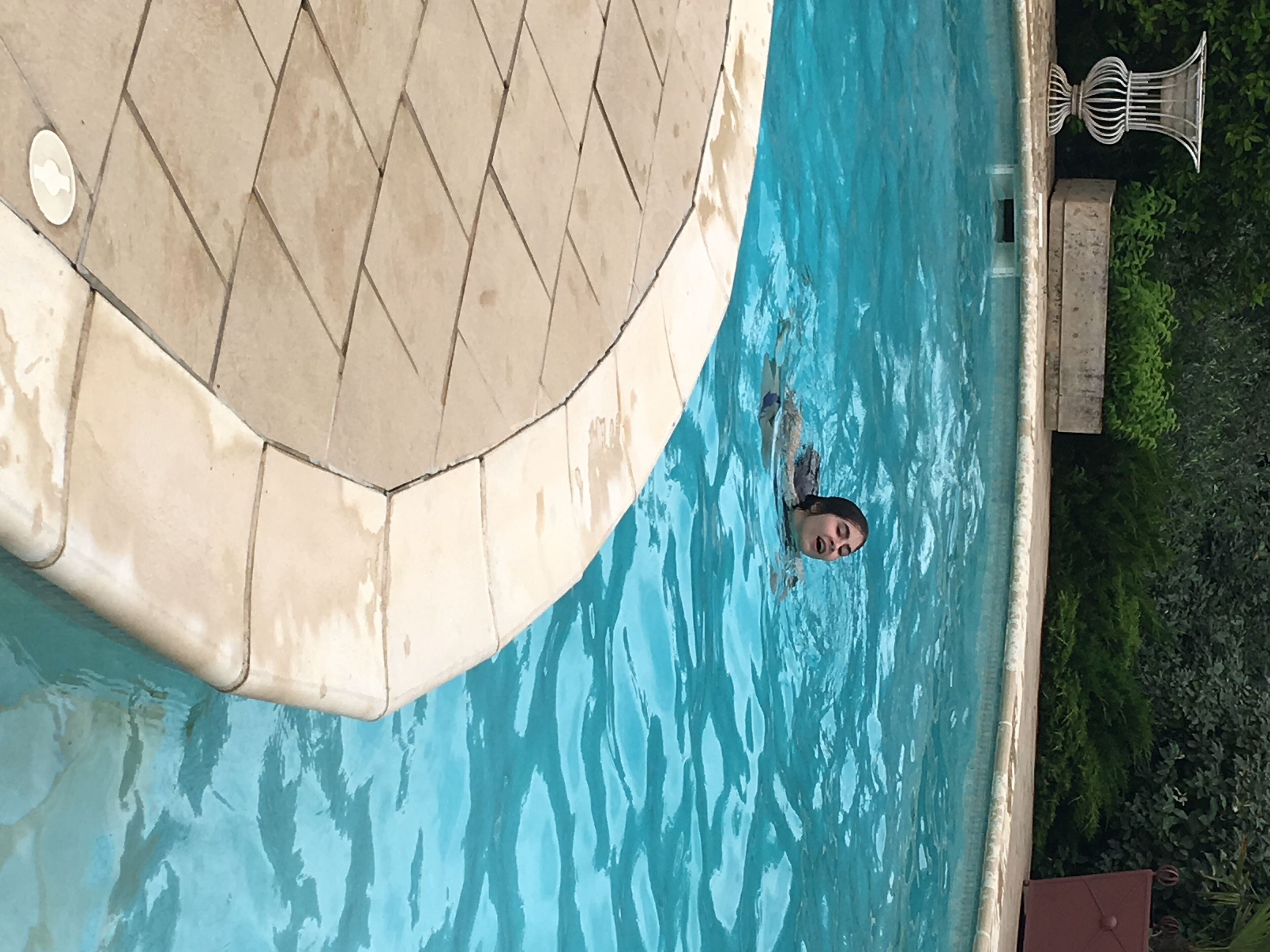 Small house barbecue pool