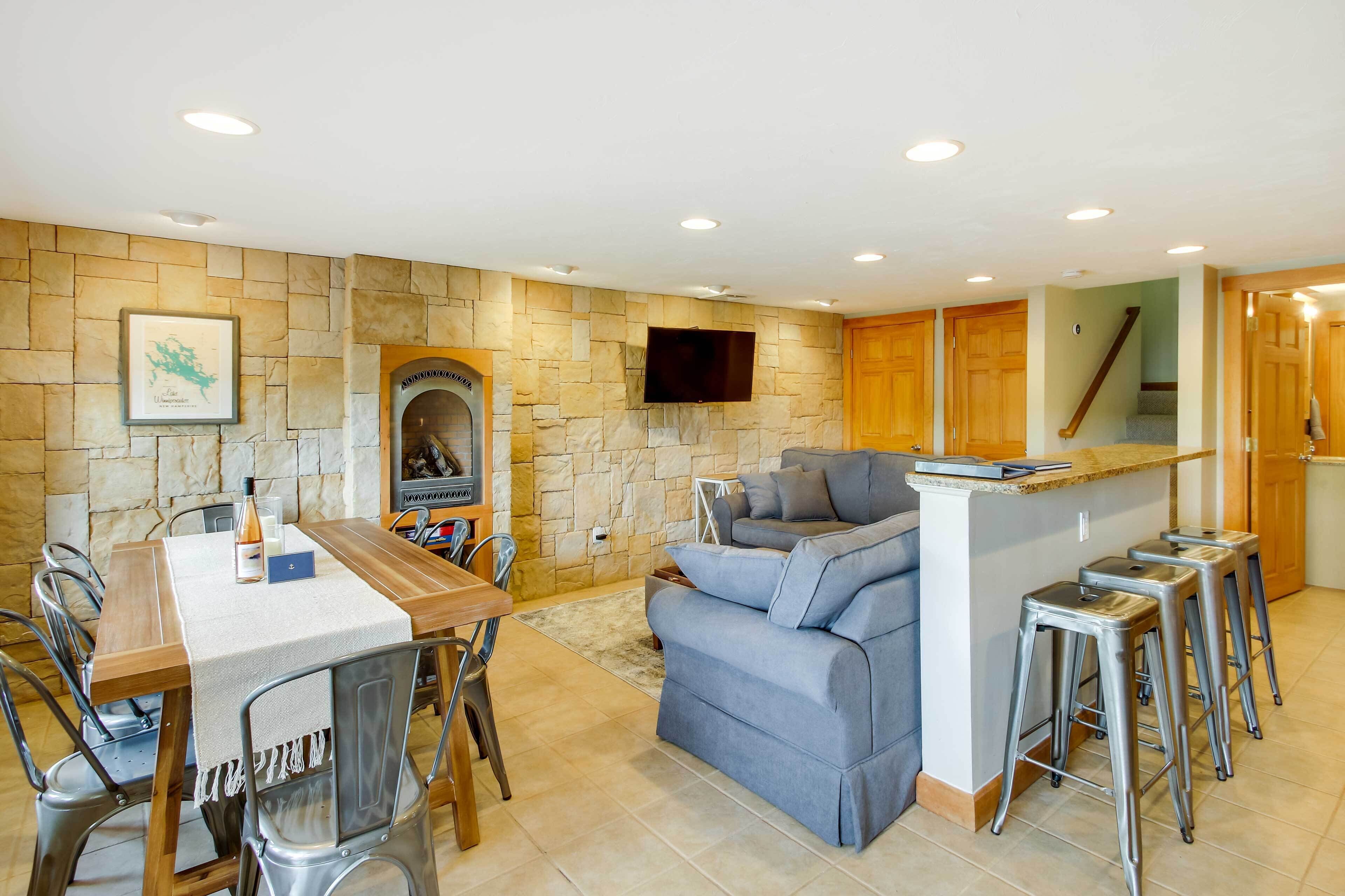 Waterfront Home w/ Beach - 1/2 Mi to Weirs Beach
