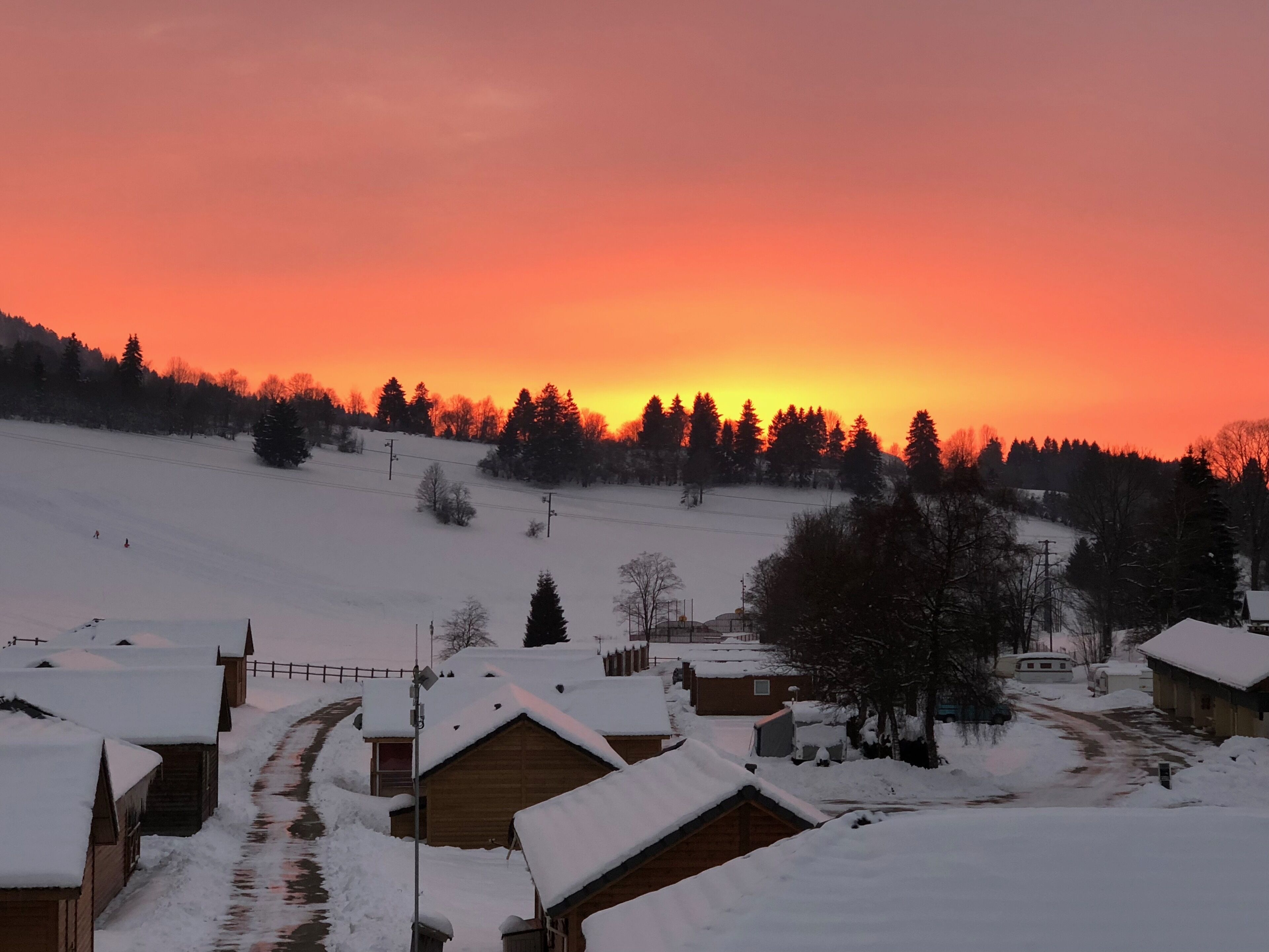 accommodation at the foot of cross-country ski trails