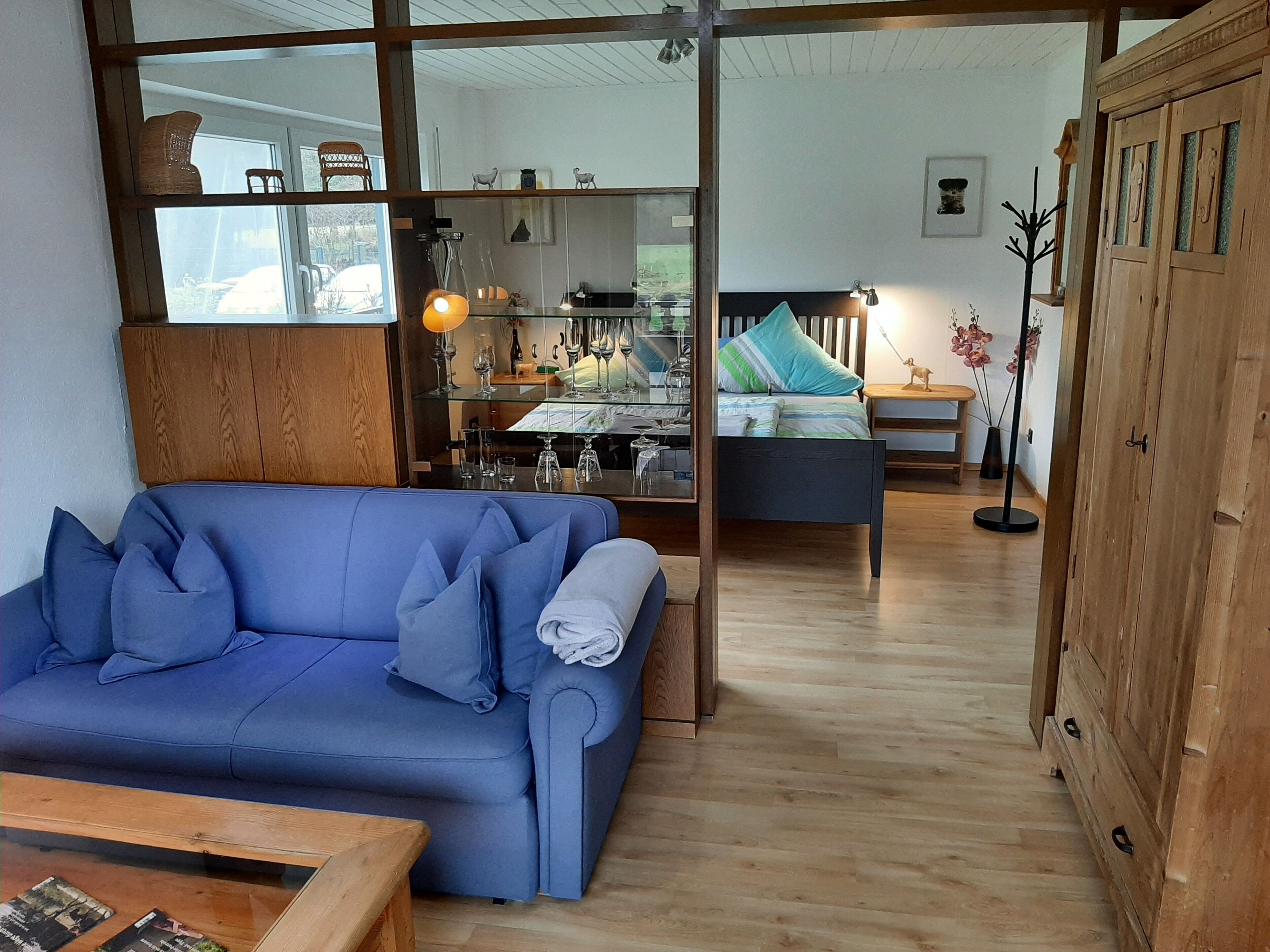 Kolvenbacher Ziegenhof FeWo "Geißlein" mezzanine floor - with a fantastic view of the valley 