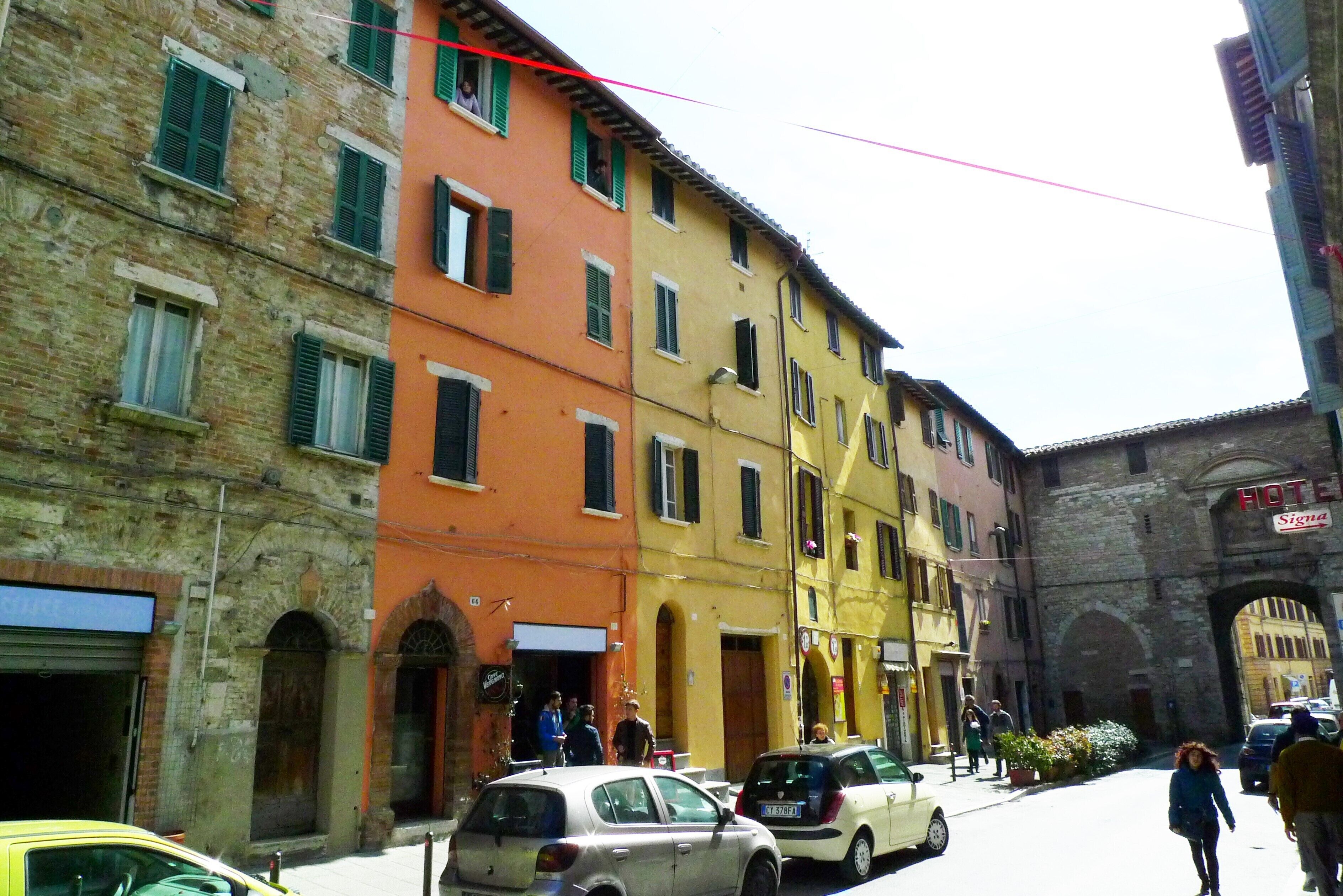 Each window is a painting in the heart of Perugia. 