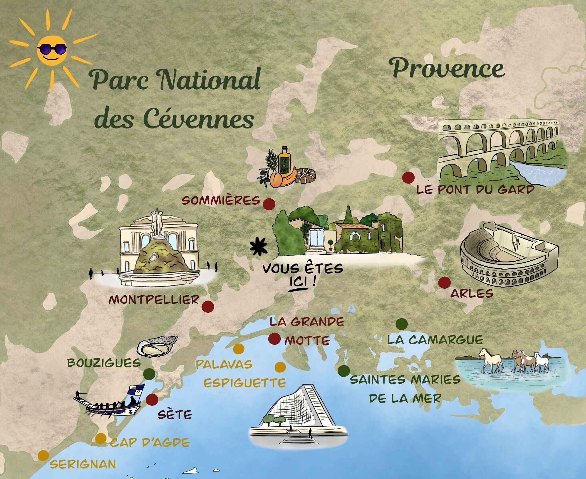 South of France - French country life in a small village.