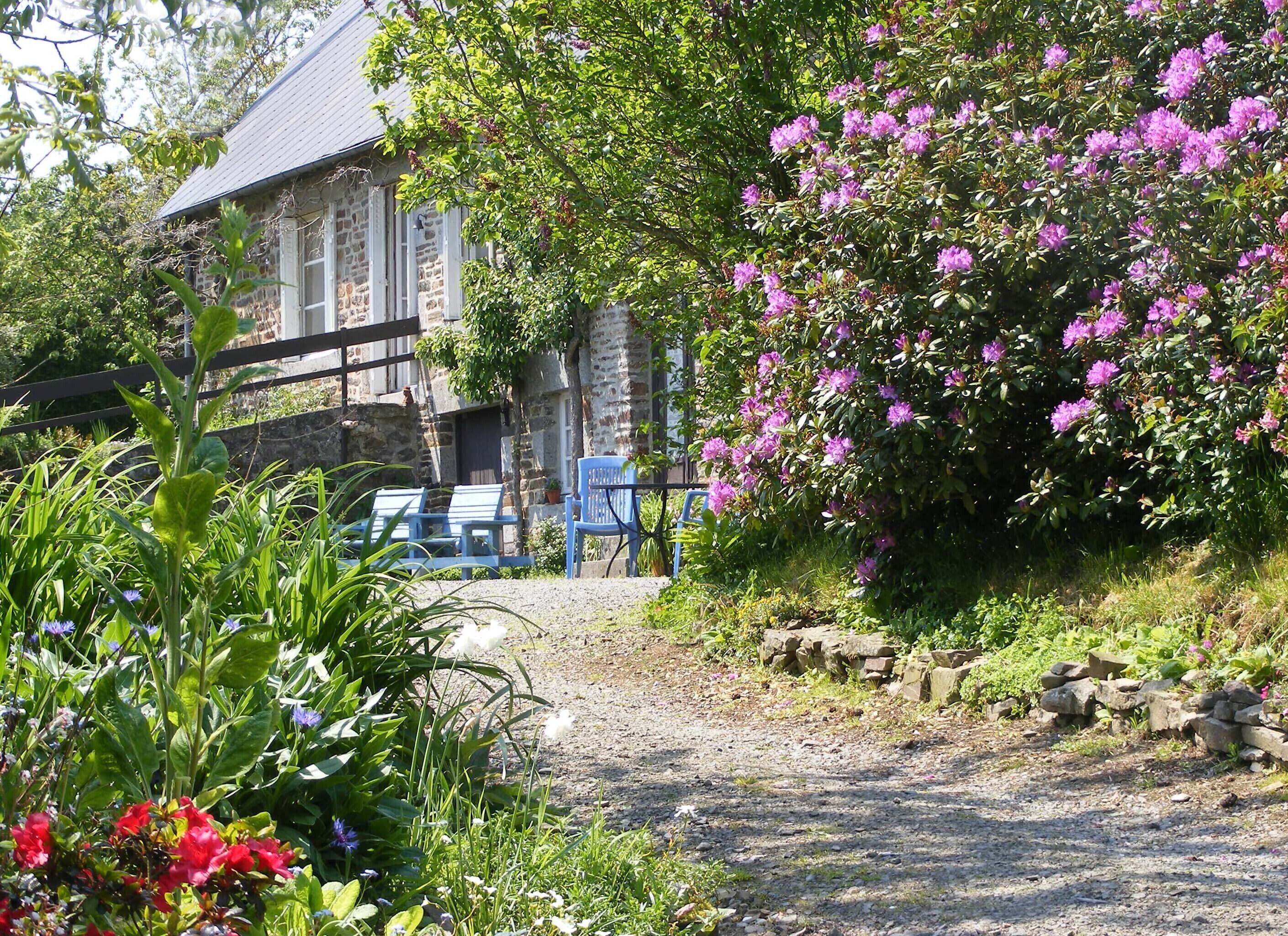 A  Farmhouse Gite Surrounded By Apple Orchards And Attractive Garden