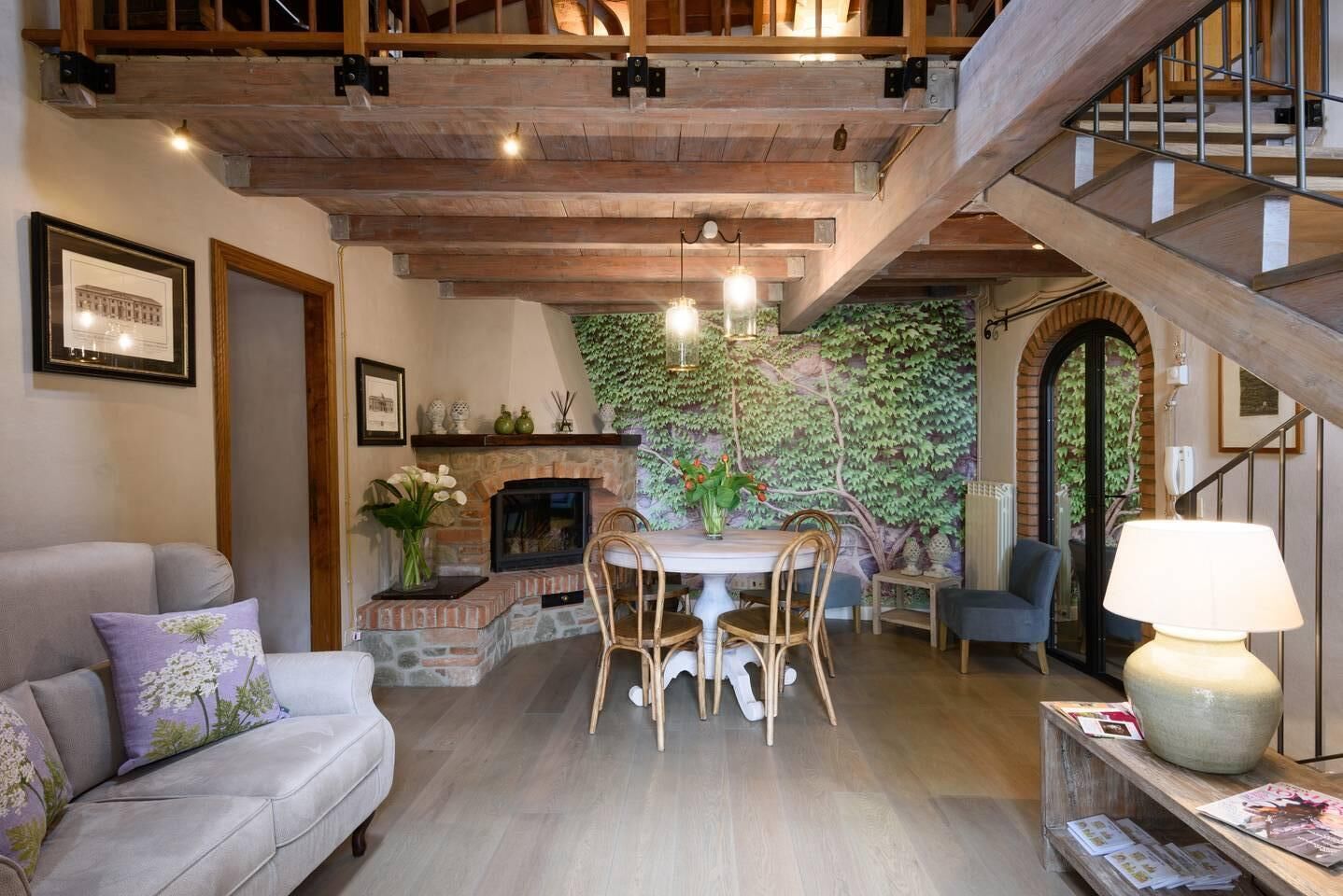 Medieval Delight! Balcony, Rustic Beams & Brick Fireplace w/Modern Amenities