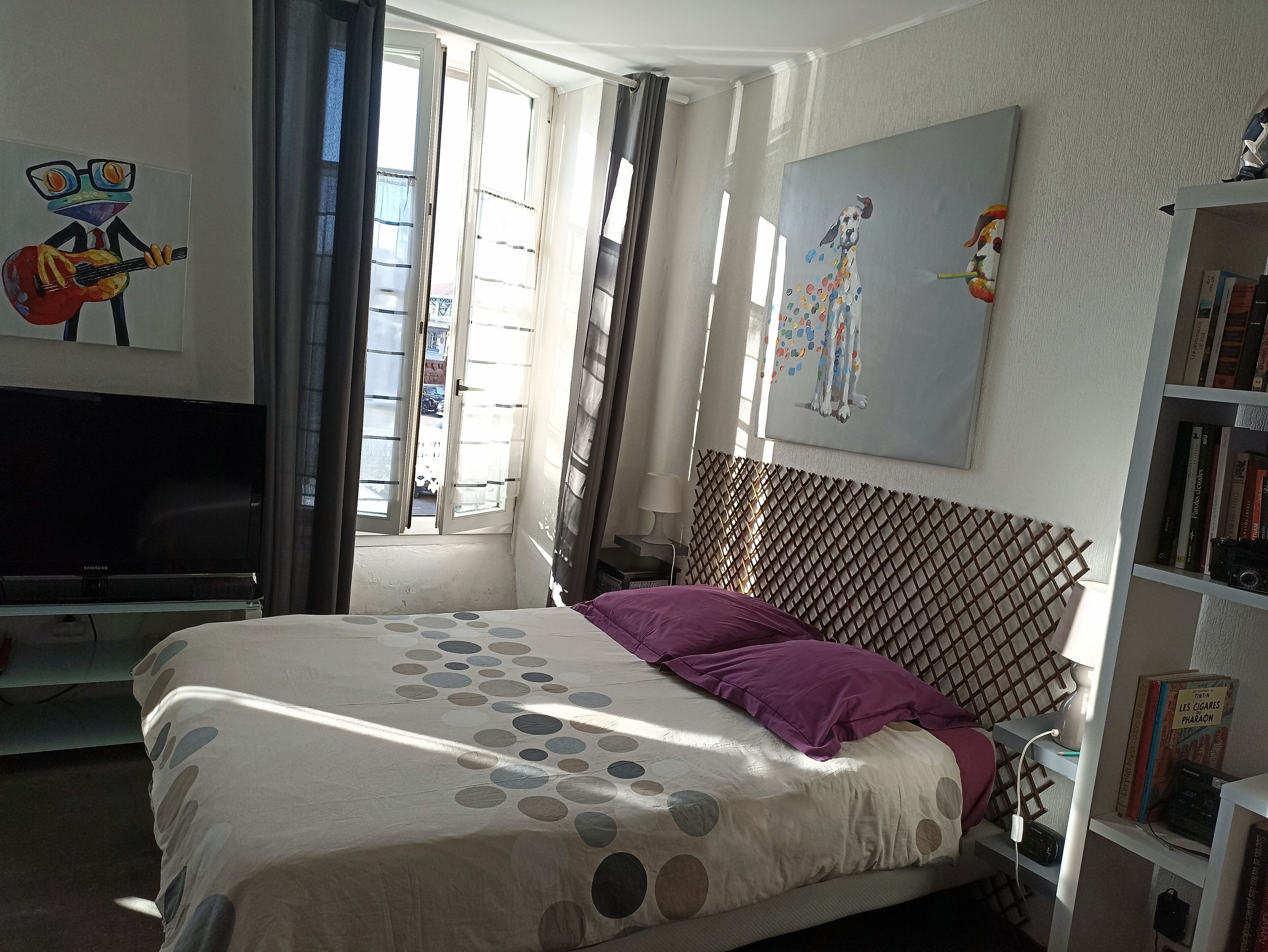 Large studio 36m2 facing south and bordering Place Marcadieu 