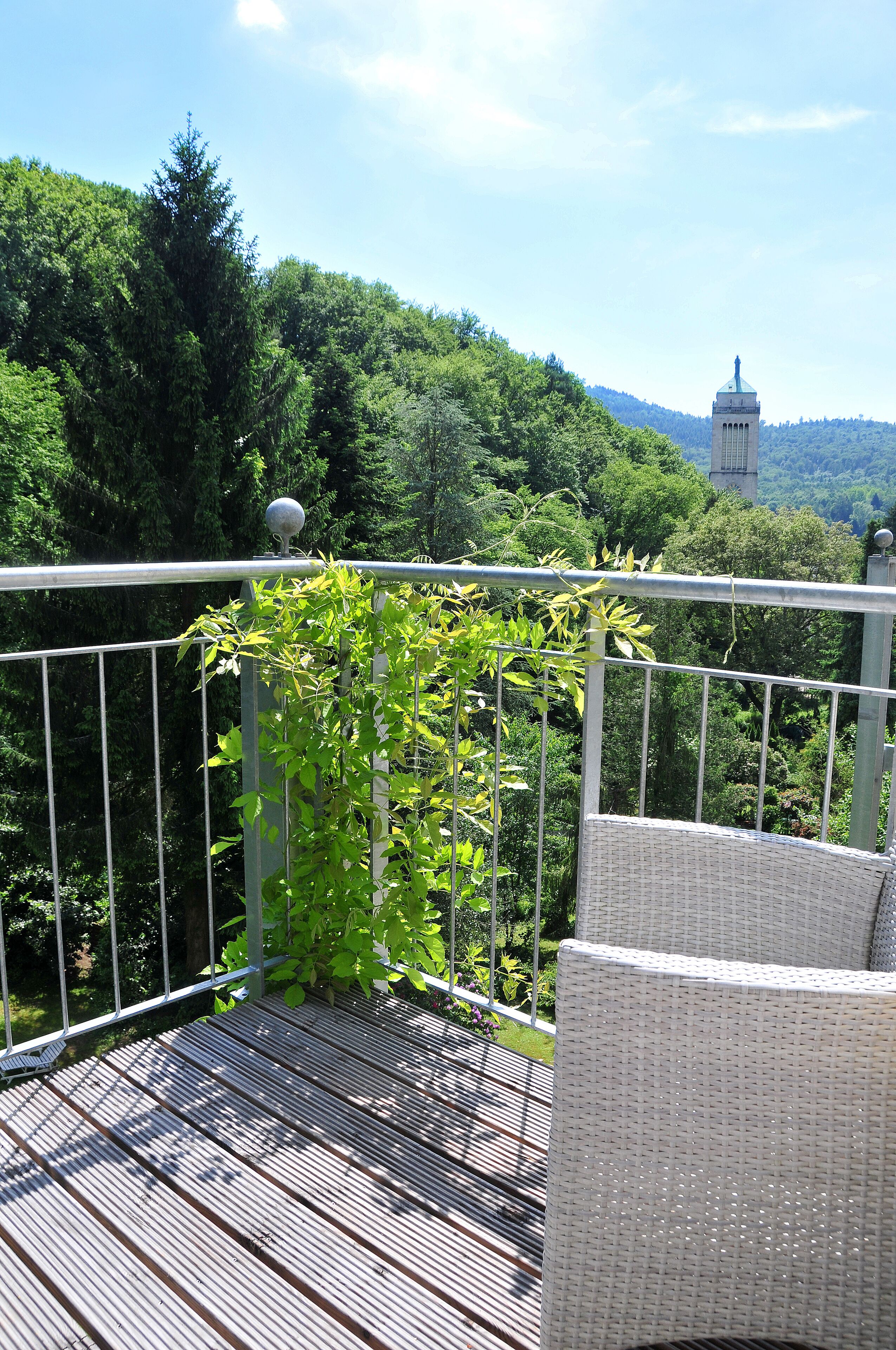 View of the countryside, central, balcony