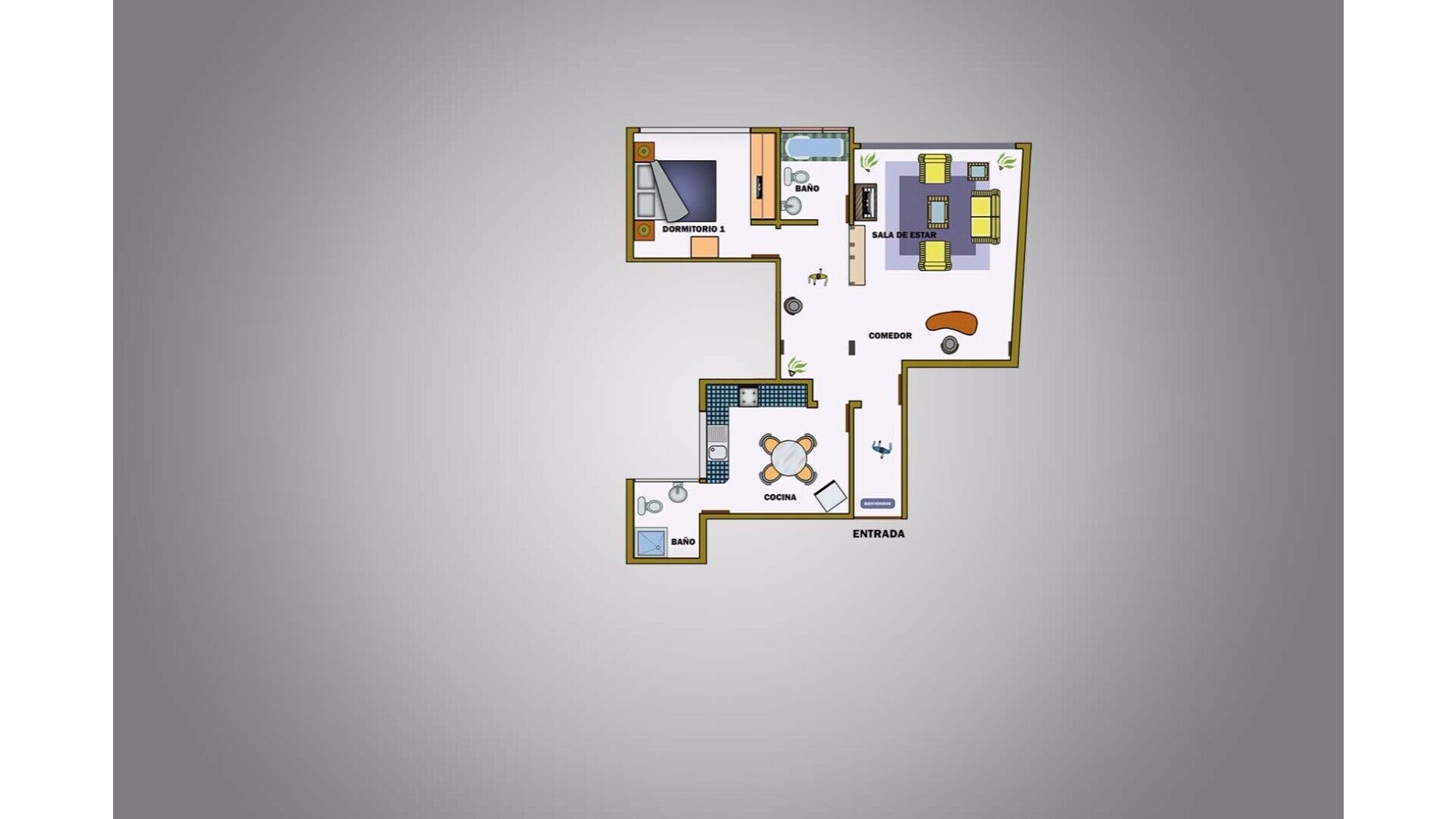 VIOLETTA 'S 1 BEDROOM APARTMENT
