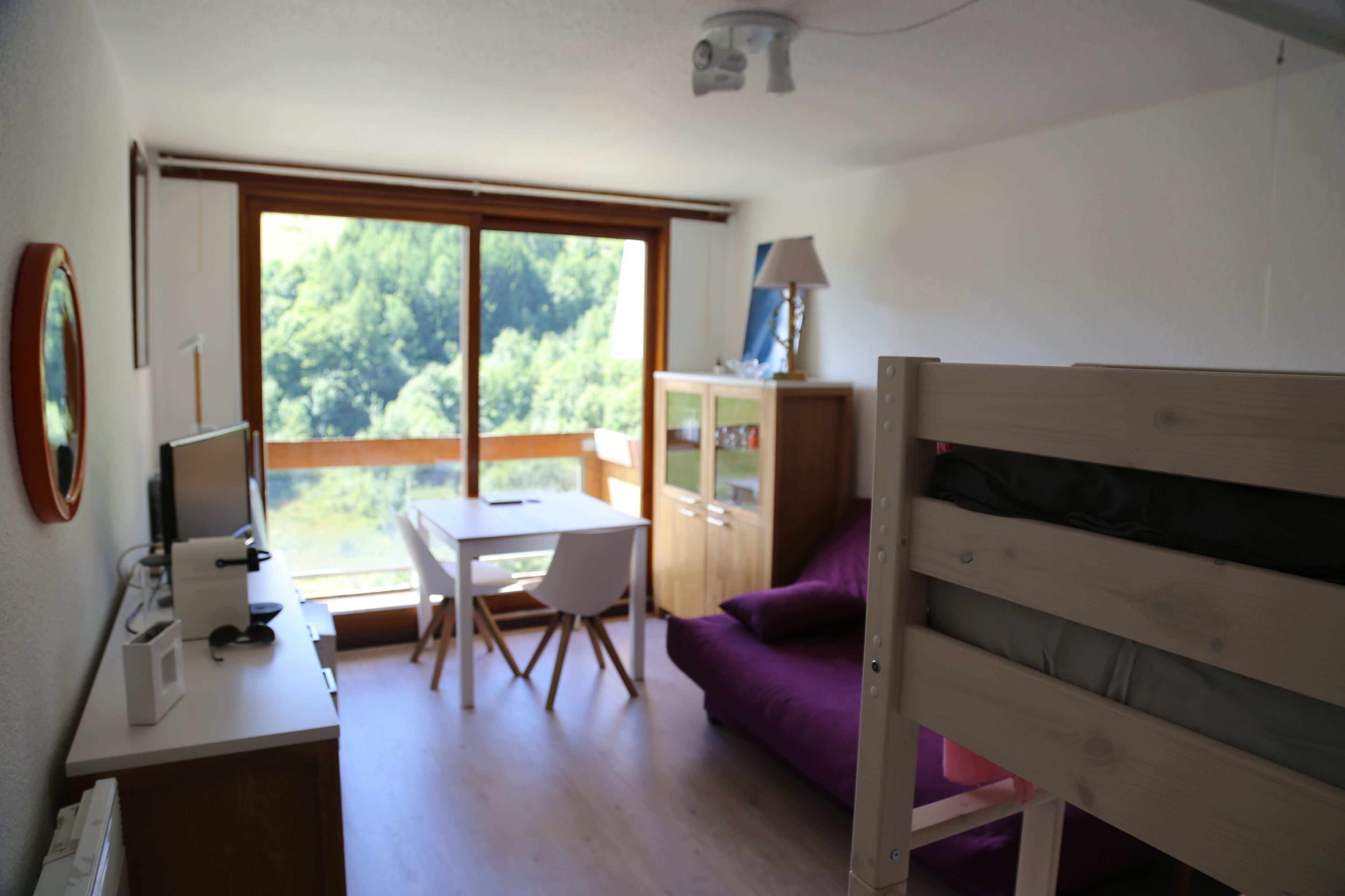 Studio 4 pers renovated View Piste South exposure 