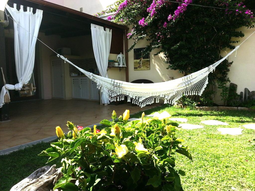 Three-room house with large veranda, finely furnished in the hills near the sea