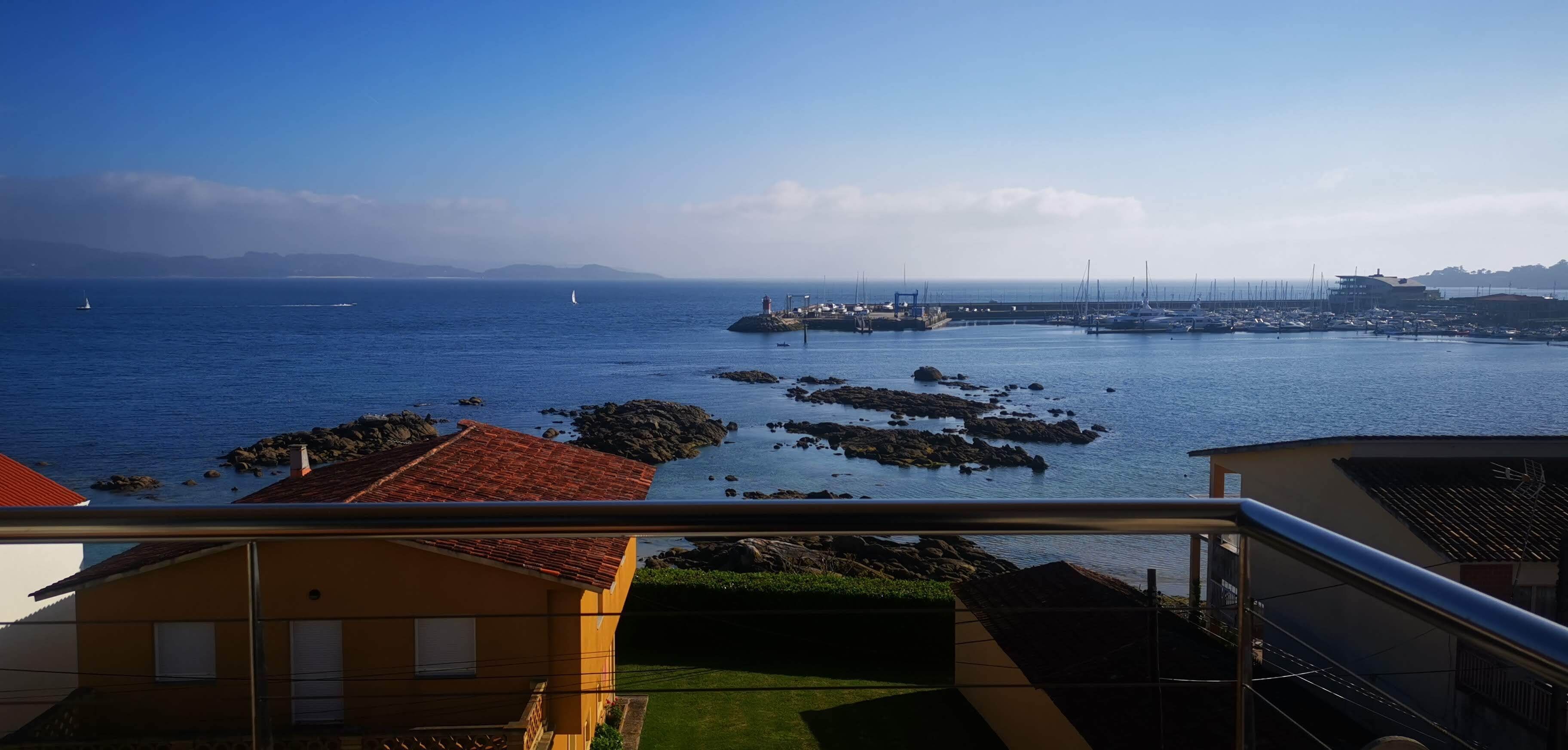 Housing with sea views.