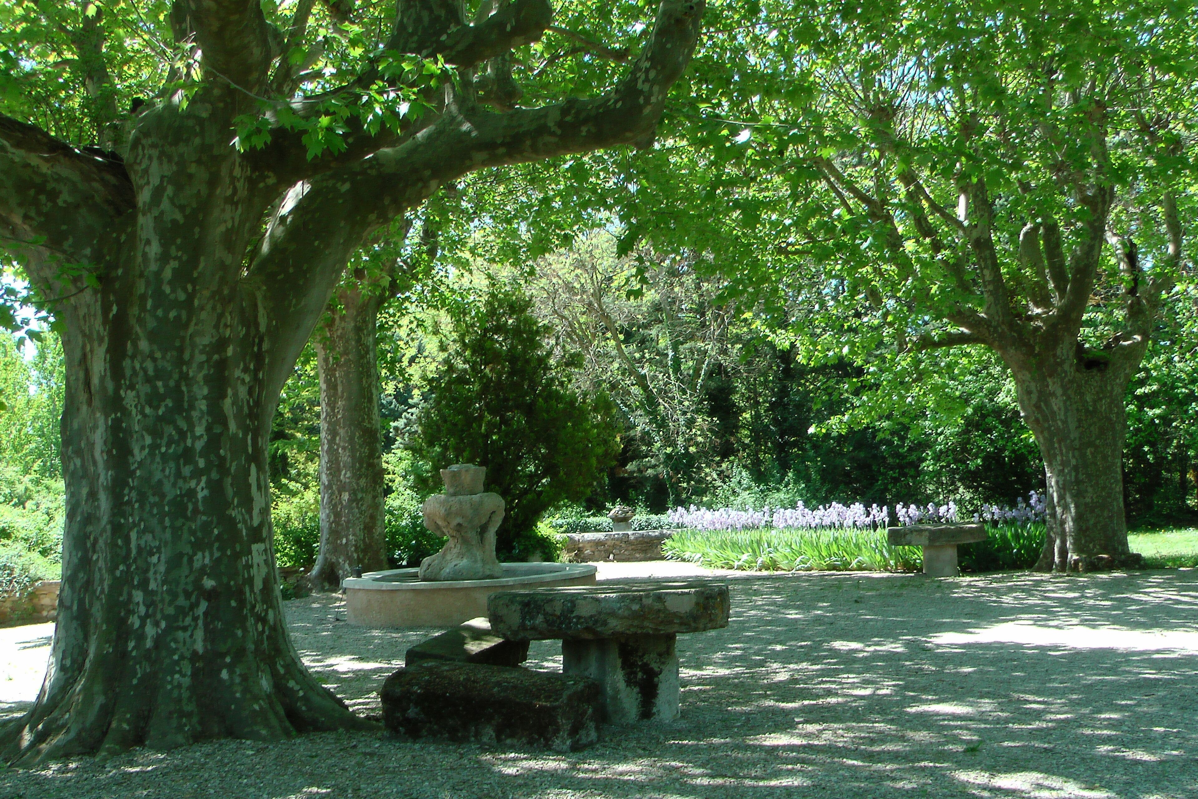Charming period dovecote with communal swimming pool, plane trees and fountains