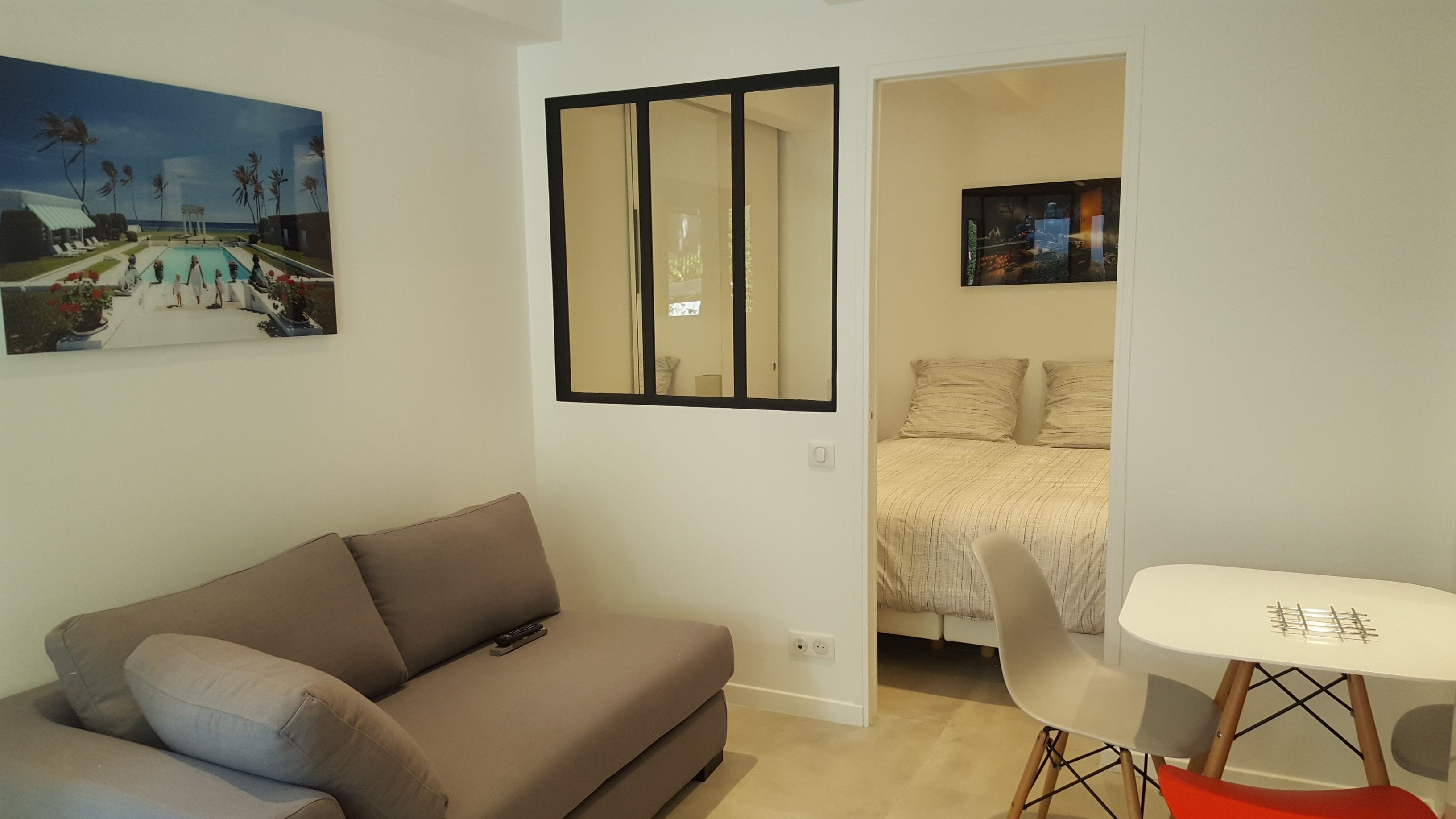 Apartment living and 1 bedroom in front of Garden MARAIS