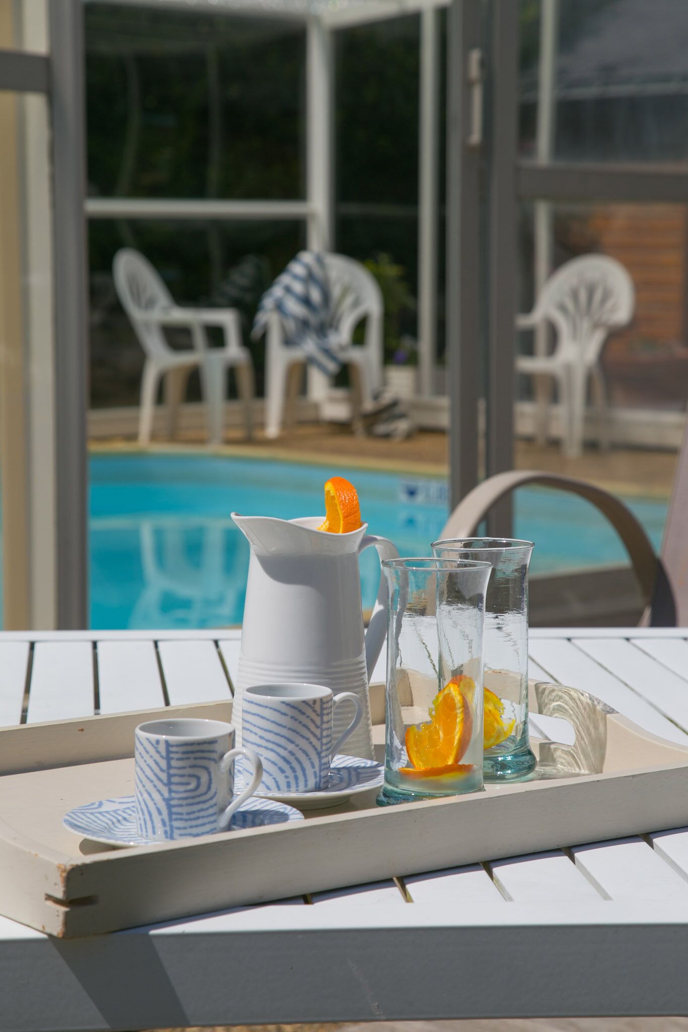 apartment 45m² 4 people with garden and pool