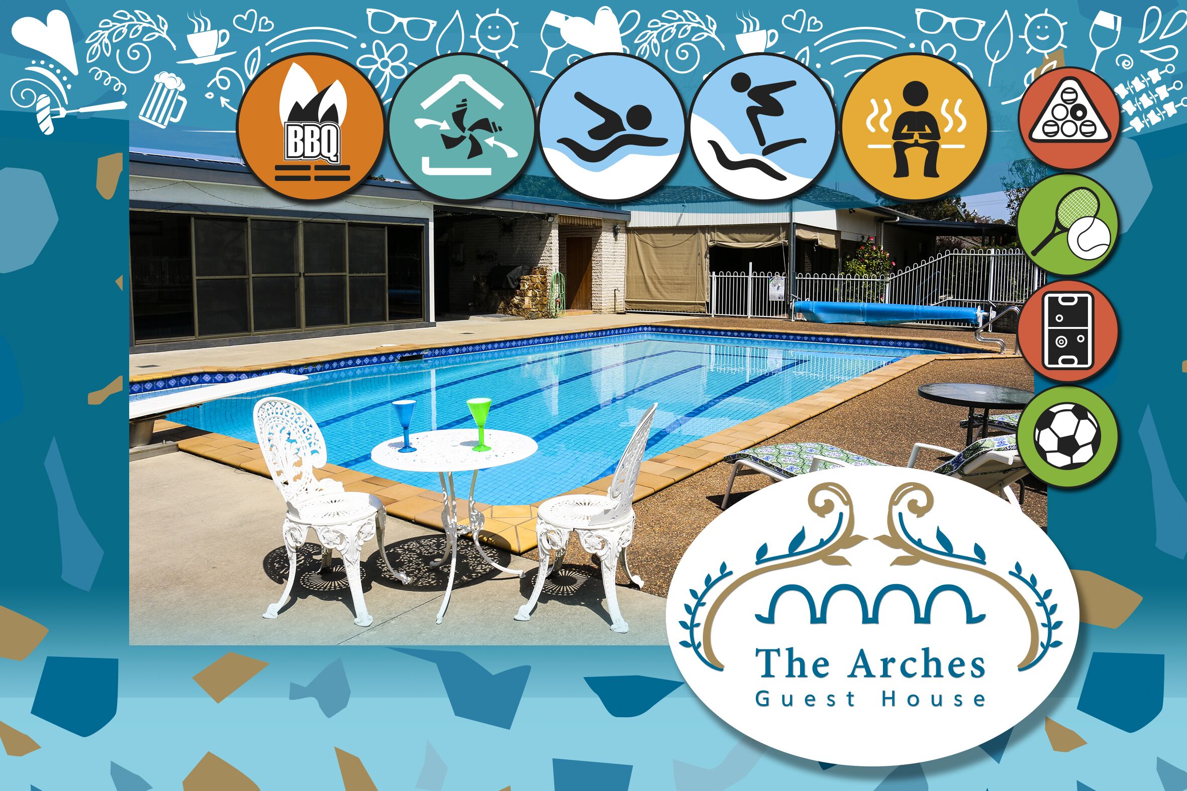 The Arches -  Upper Hunter Getaway - Large Entertainment Living& Relaxation