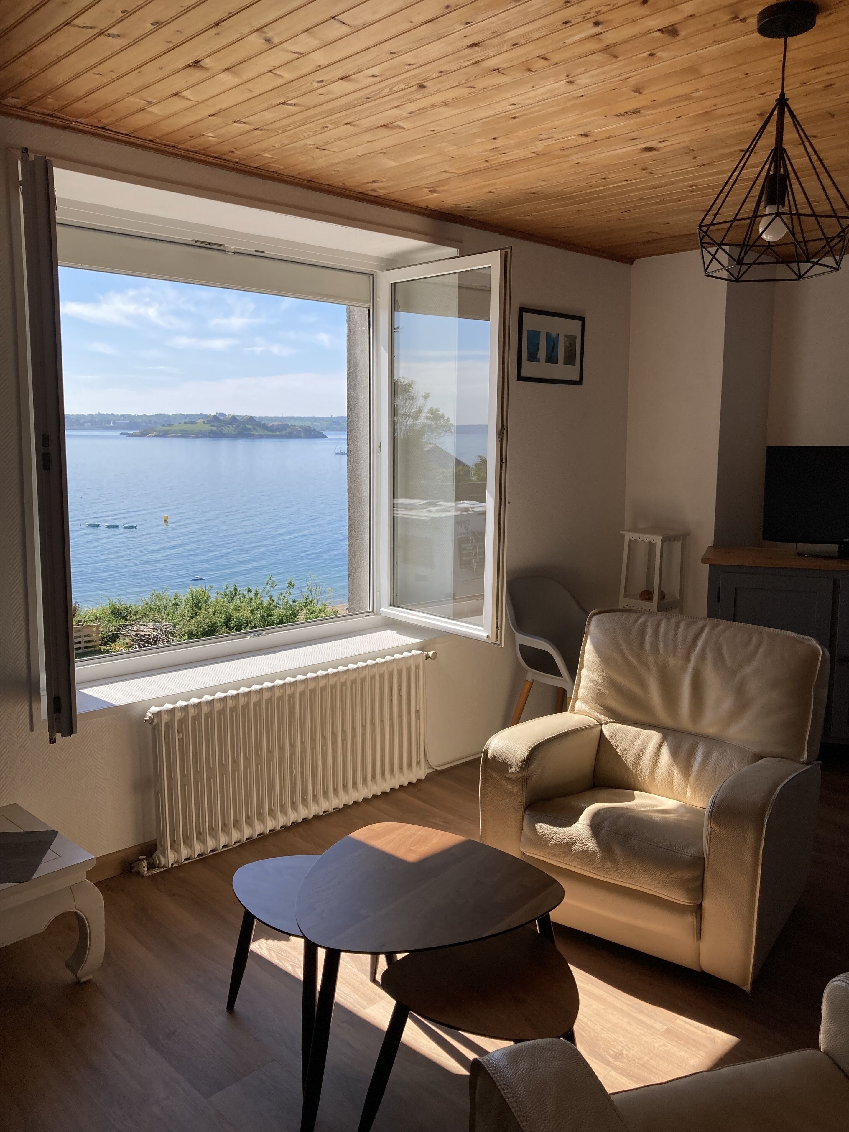 Breton traditional house with sea view
