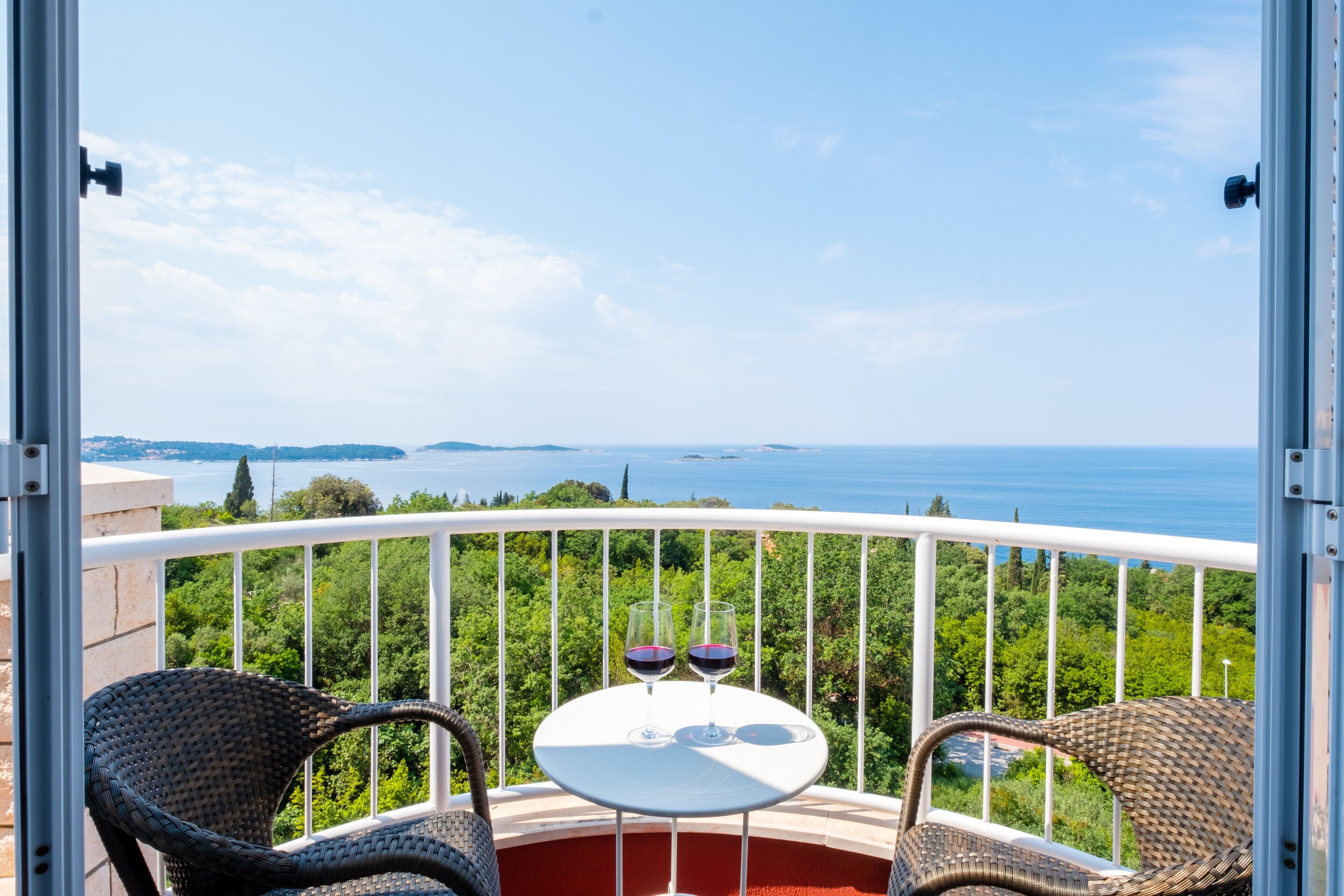 Villa Panorama - Plat - Comfort Double Room with Balcony and Sea View