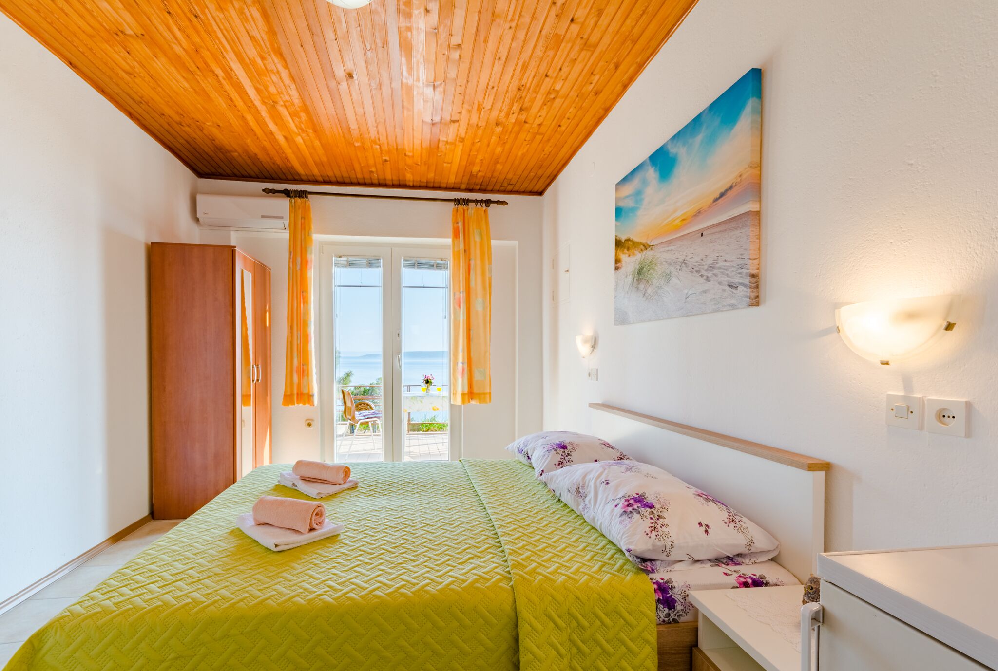 Rooms Sani - Double Room with Terrace and Sea View (S3)