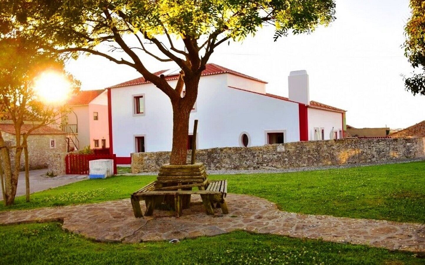 A cozy space in a charming village