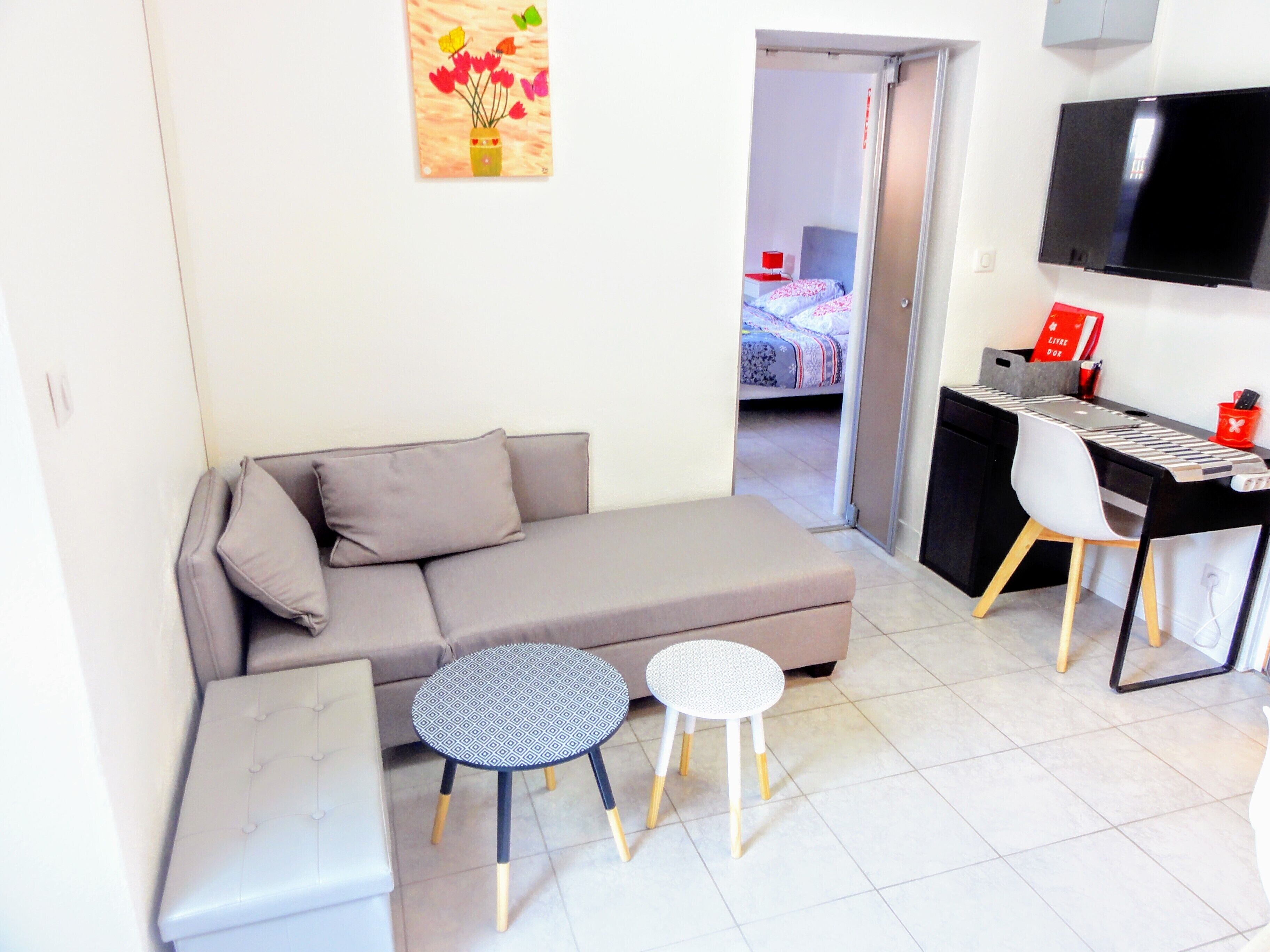 Charming 2 rooms 35m2 ** comfortable, WIFI, close to sanctuaries, hospital, train station **
