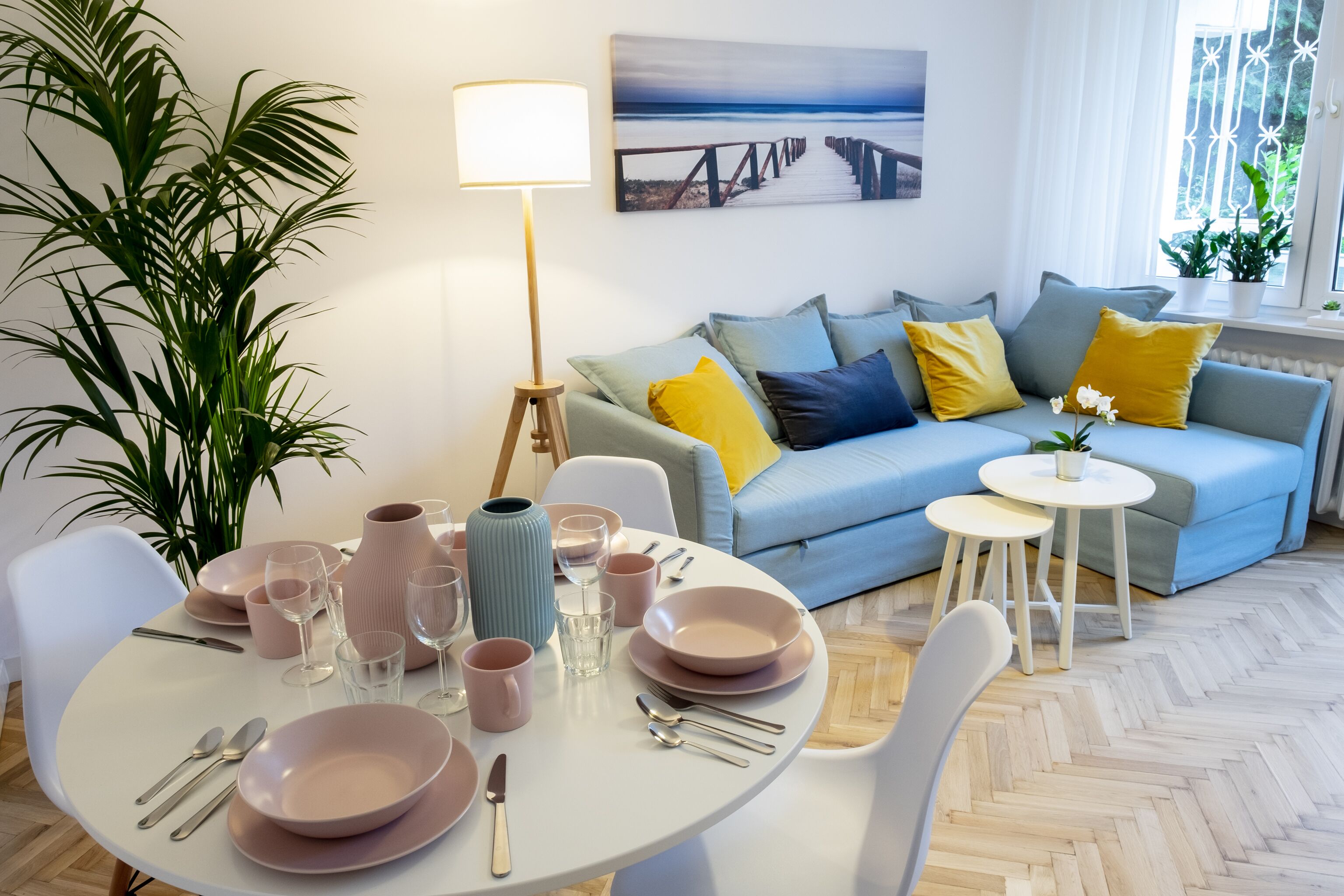 The apartment has been recently renovated, comfortable and modern.