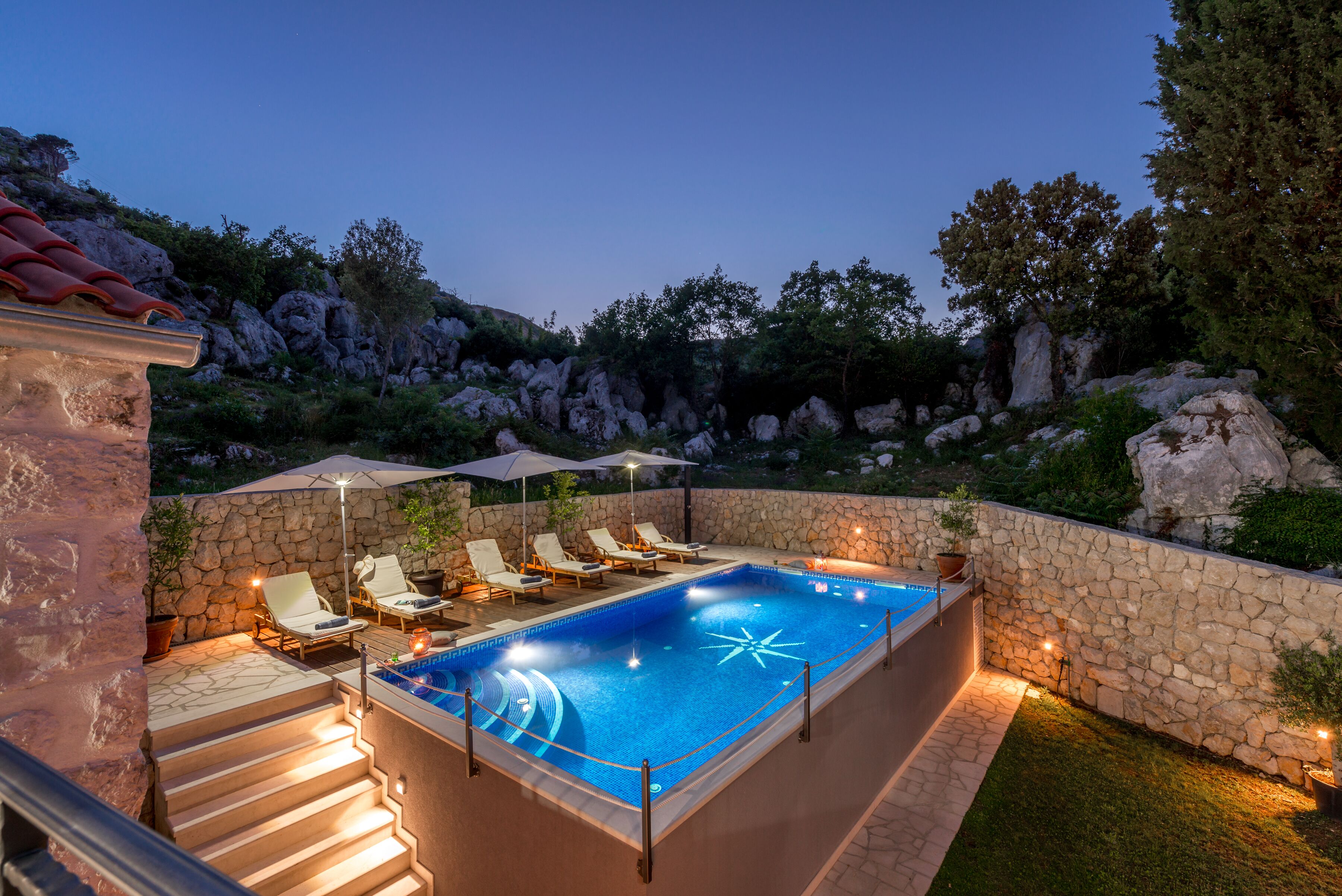 Villa Ane , infrared sauna, private pool, kids playground , Mediterranean garden