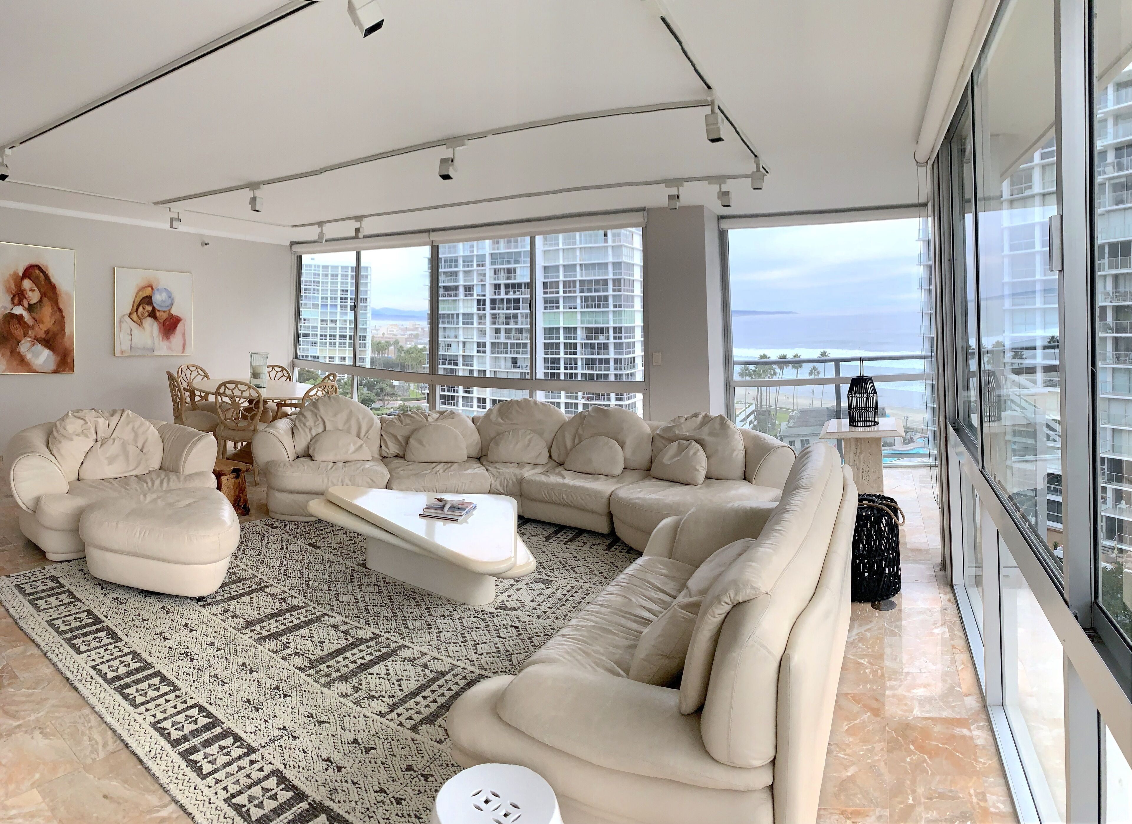 Beachfront Coronado Shores luxury condo with ocean views