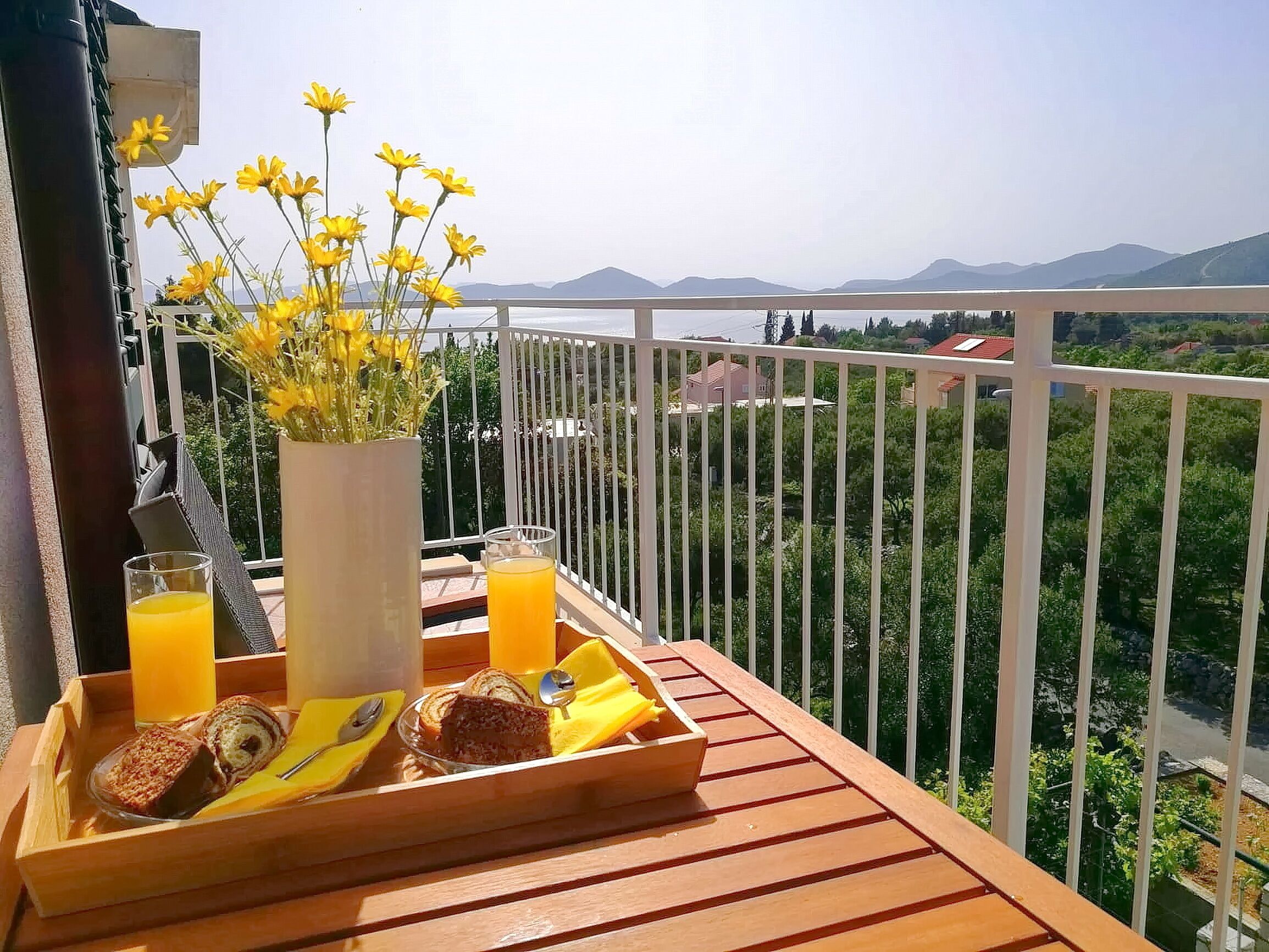 Apartments Kola - Two Bedroom Apartment with Balcony and Sea View (2)
