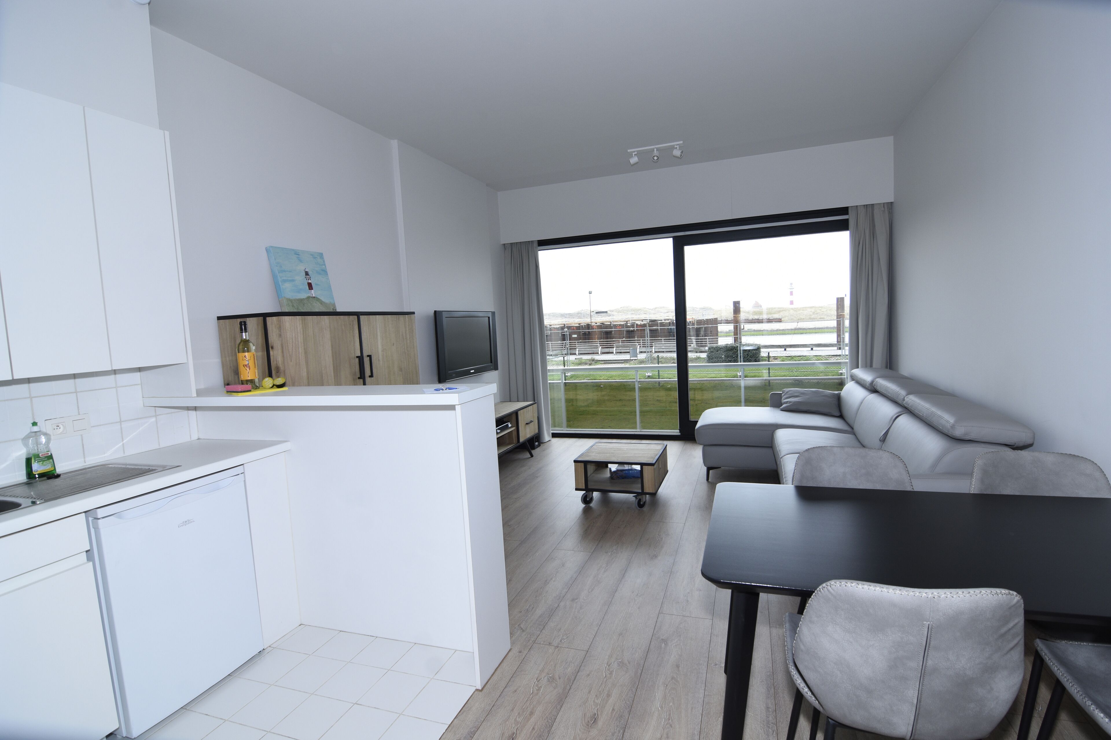 Studio with unique view