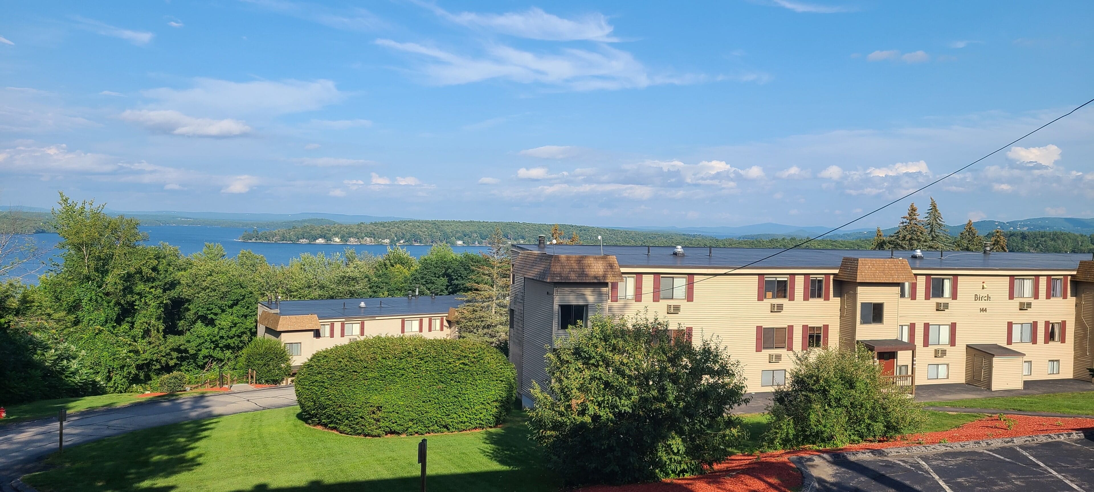 Walking distance to Weirs Beach ~ Lovely quiet setting-with a VIEW