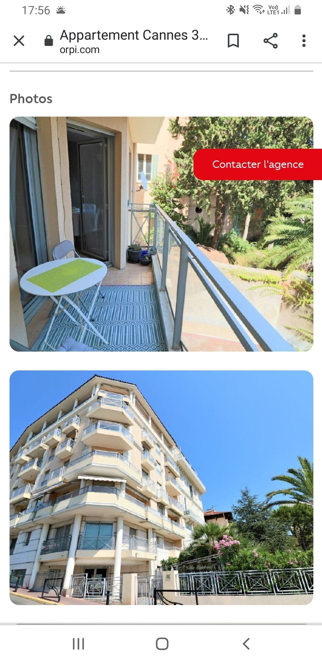 Pretty two-room apartment three minutes from the beaches 