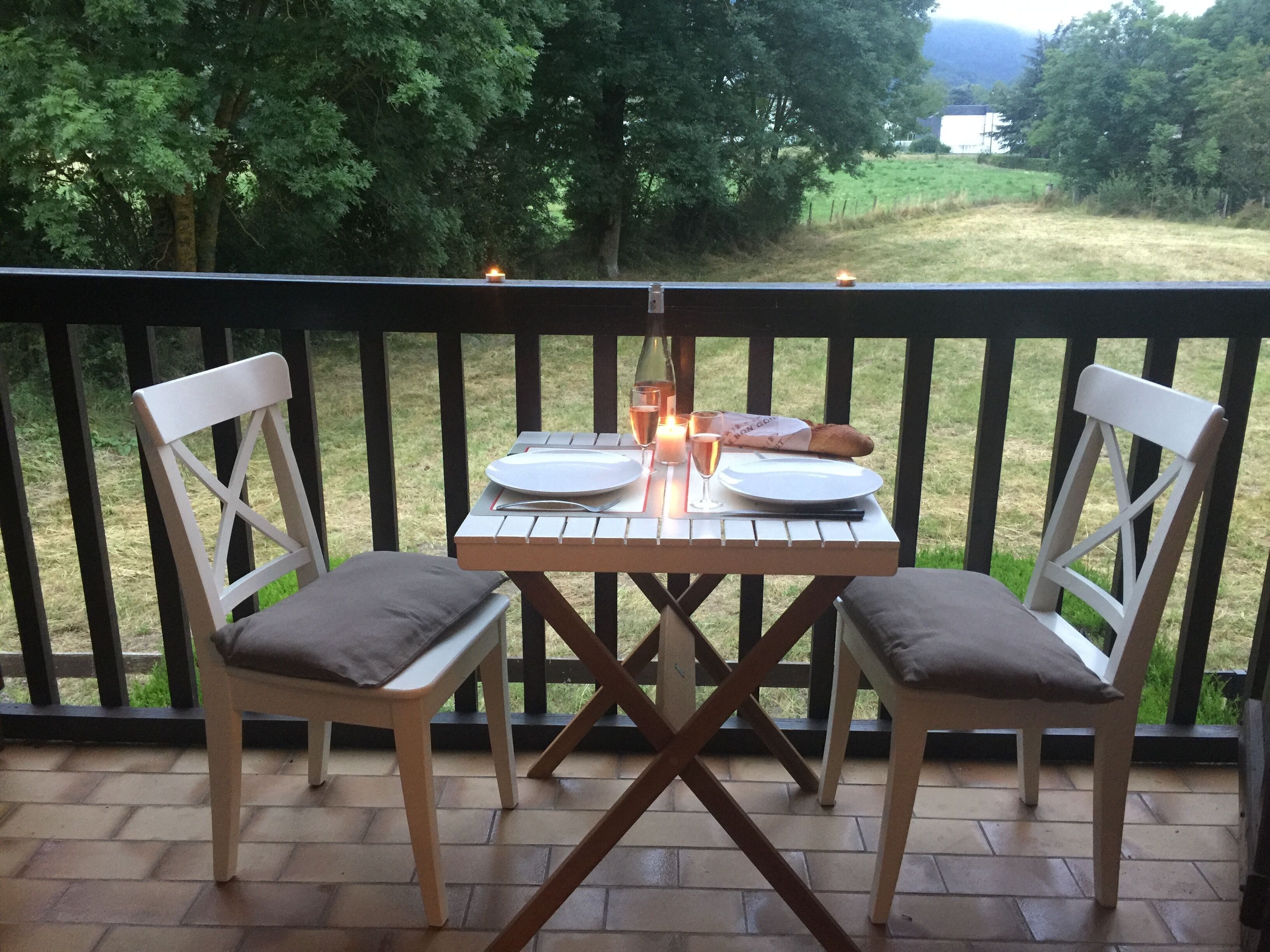 APARTMENT 4 PEOPLE VIEW OF Meadow and MOUNTAIN