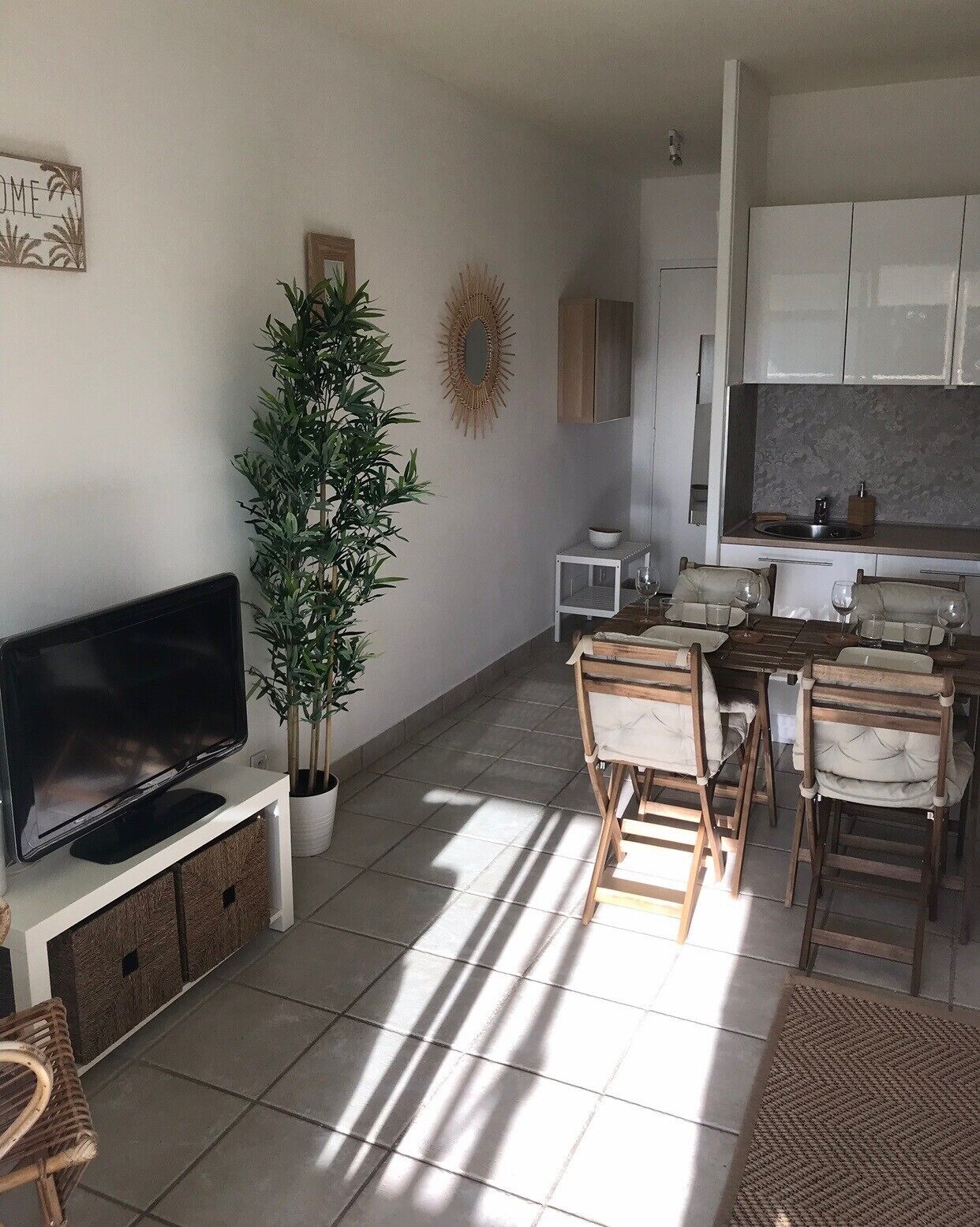Studio 4 people renovated with air conditioning and southern exposure