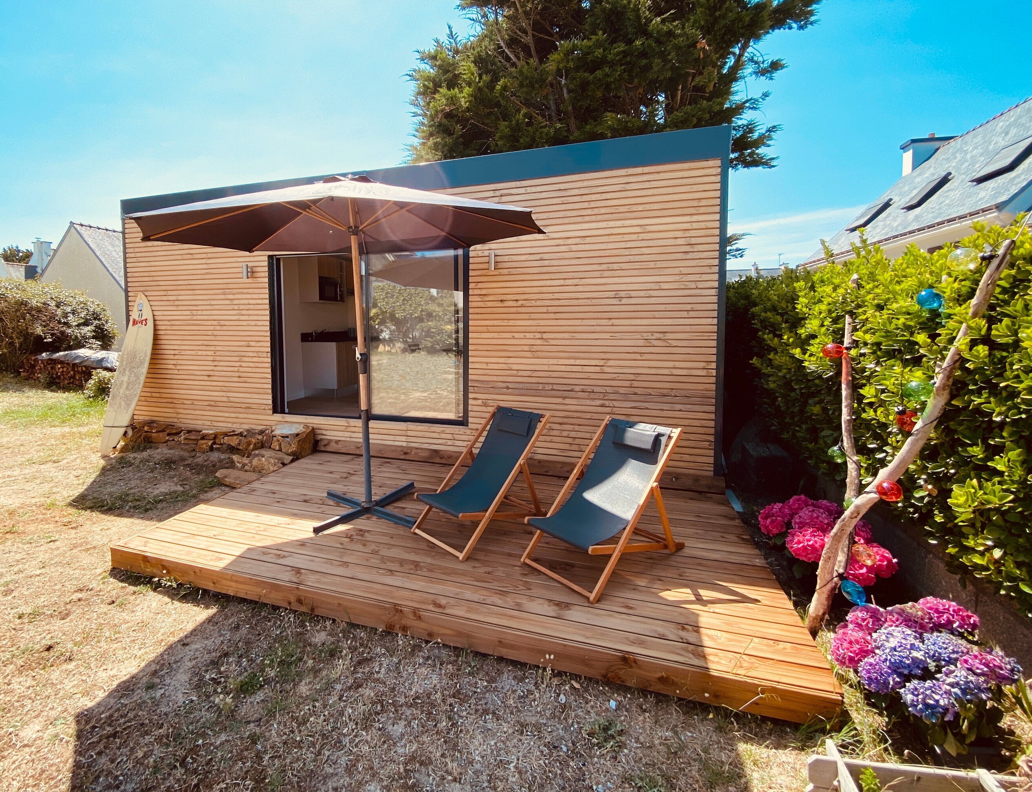 Beach Loft, new comfortable 20m2 studio, 50 m from the beach, Le Poudu, South Brittany