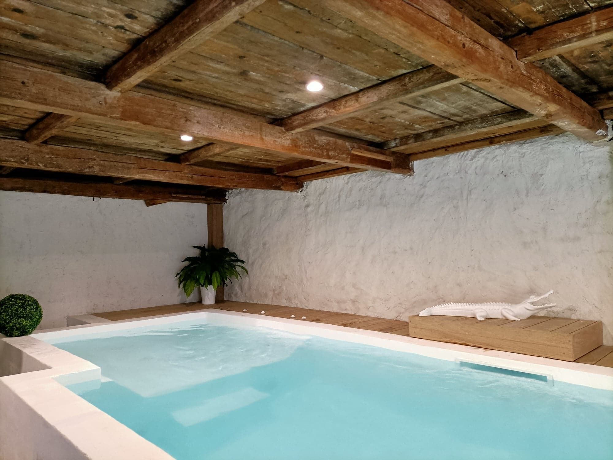Apartment with garden and spa in farmhouse