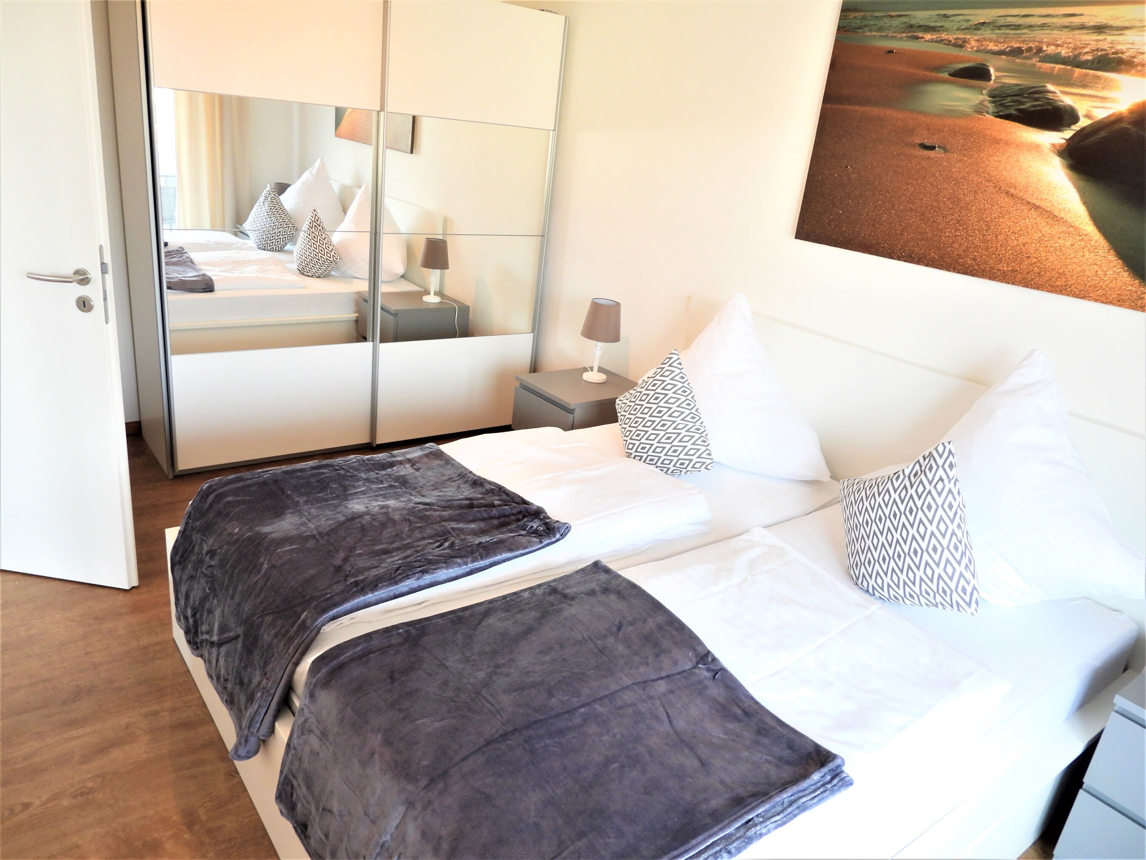 Apartment B4, balcony, 57 square meters, 2 bedrooms, max. 5 people